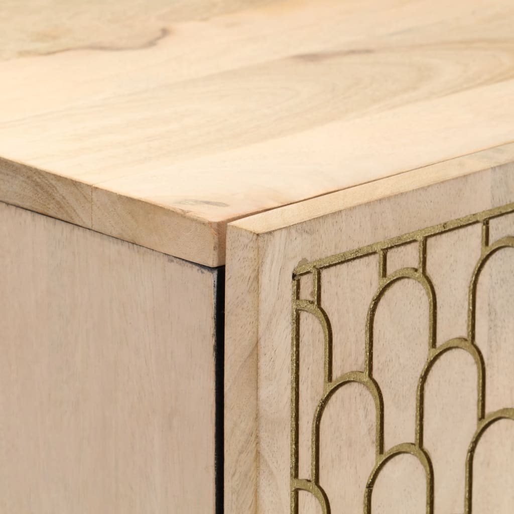 Highboard 40x33x110 cm Massivholz Mango