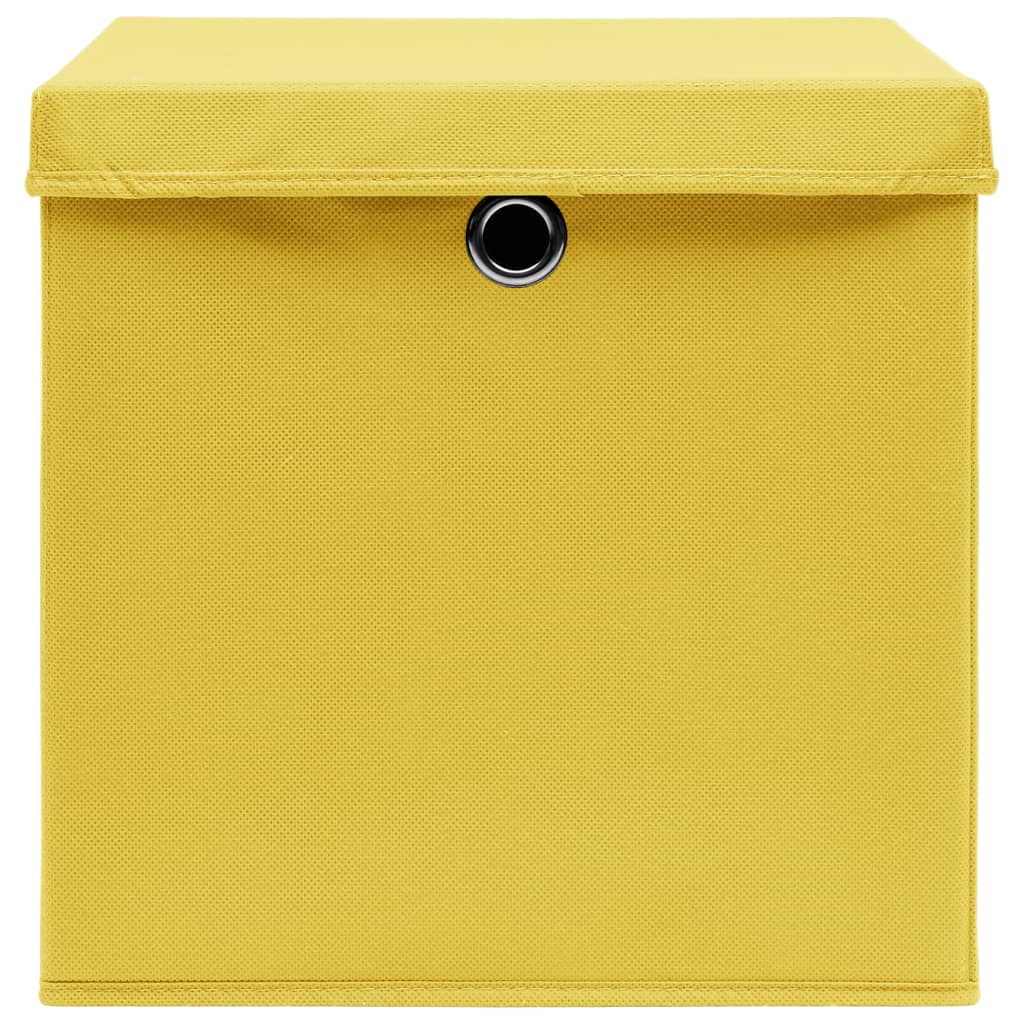 Aufbewahrungsboxen 4 Stk. Blau 32x32x32 cm Stoff