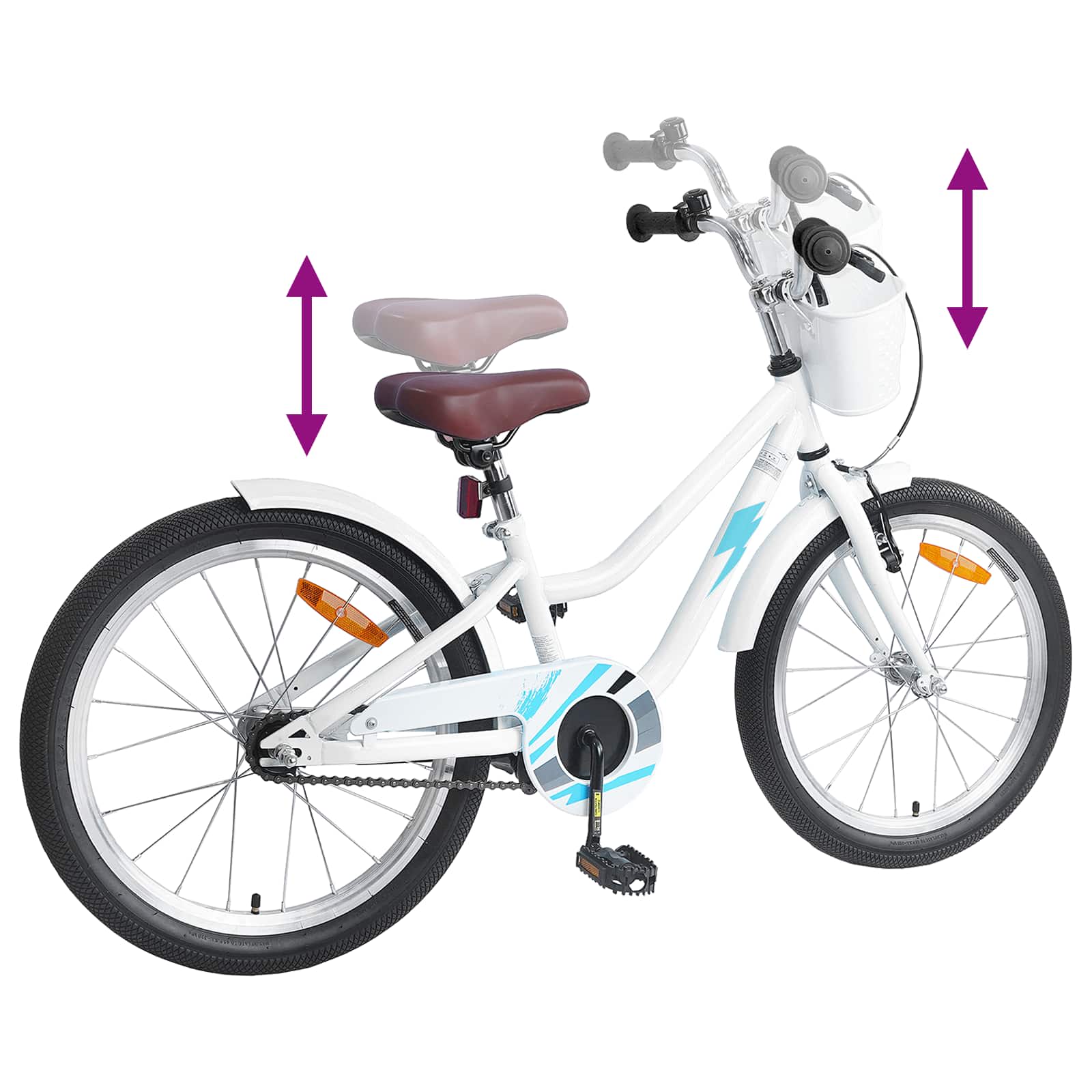 Kinderfahrrad 12 Zoll für 2-4 Jahre alt Hellrosa