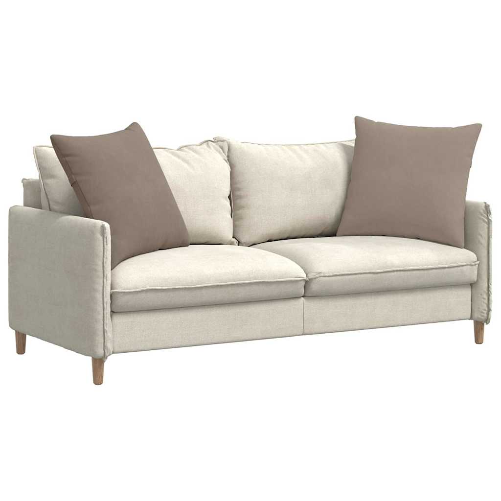 Sofakissen 2 Stück Taupe 50 x 30 cm Stoff