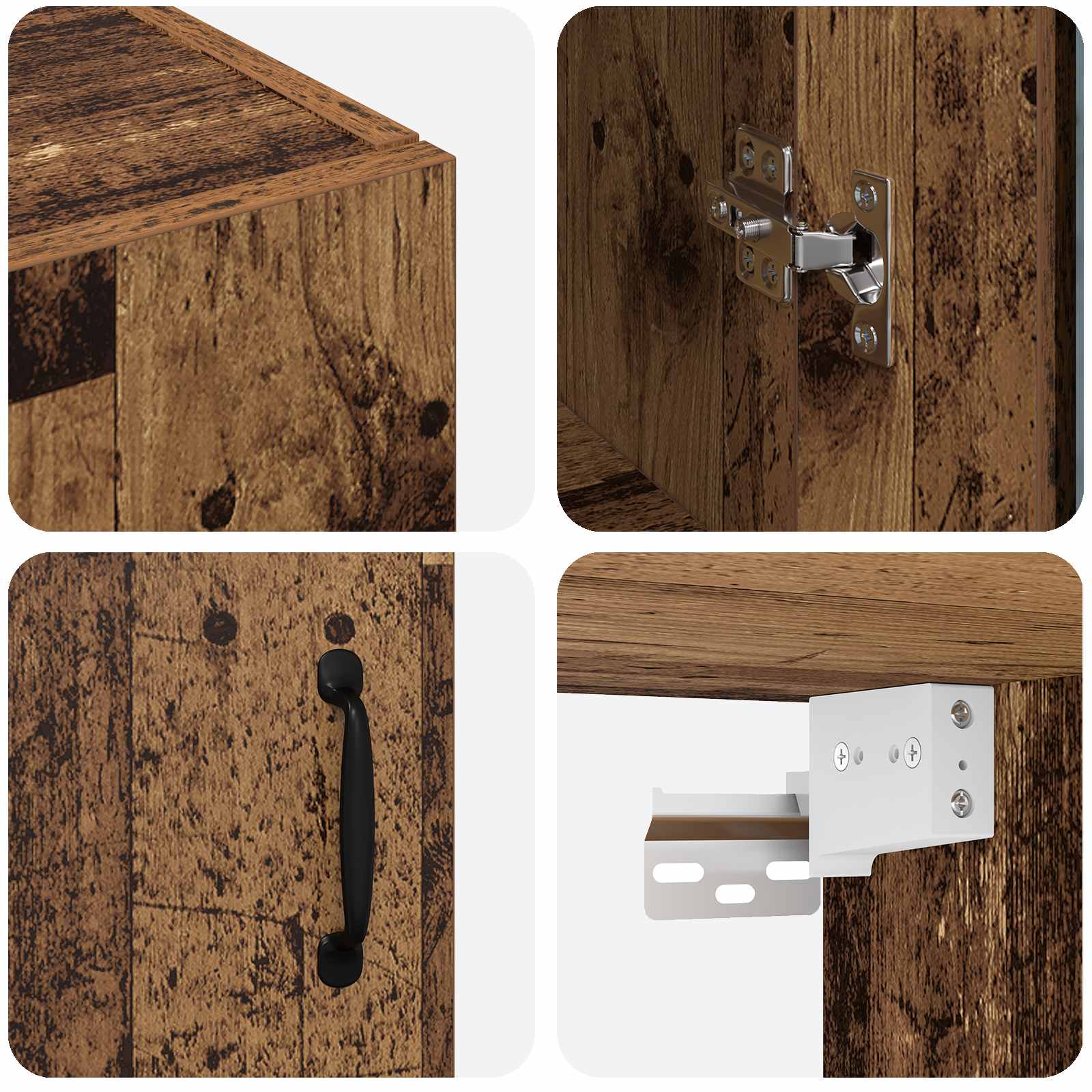 Hängeschrank Weiß 69,5x34x90 cm