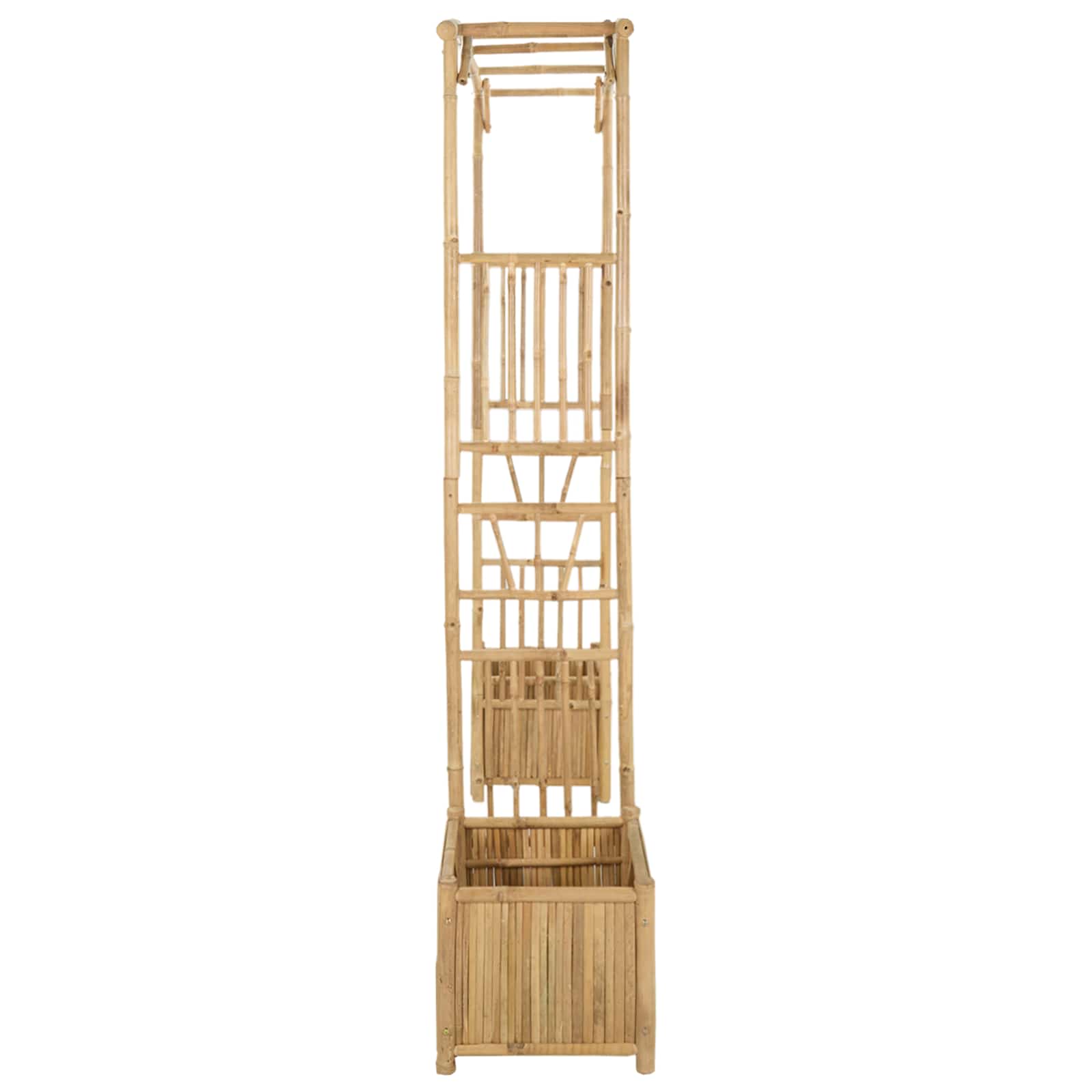 Gartenbogen Natur 110 x 40 x 205 cm Bambus