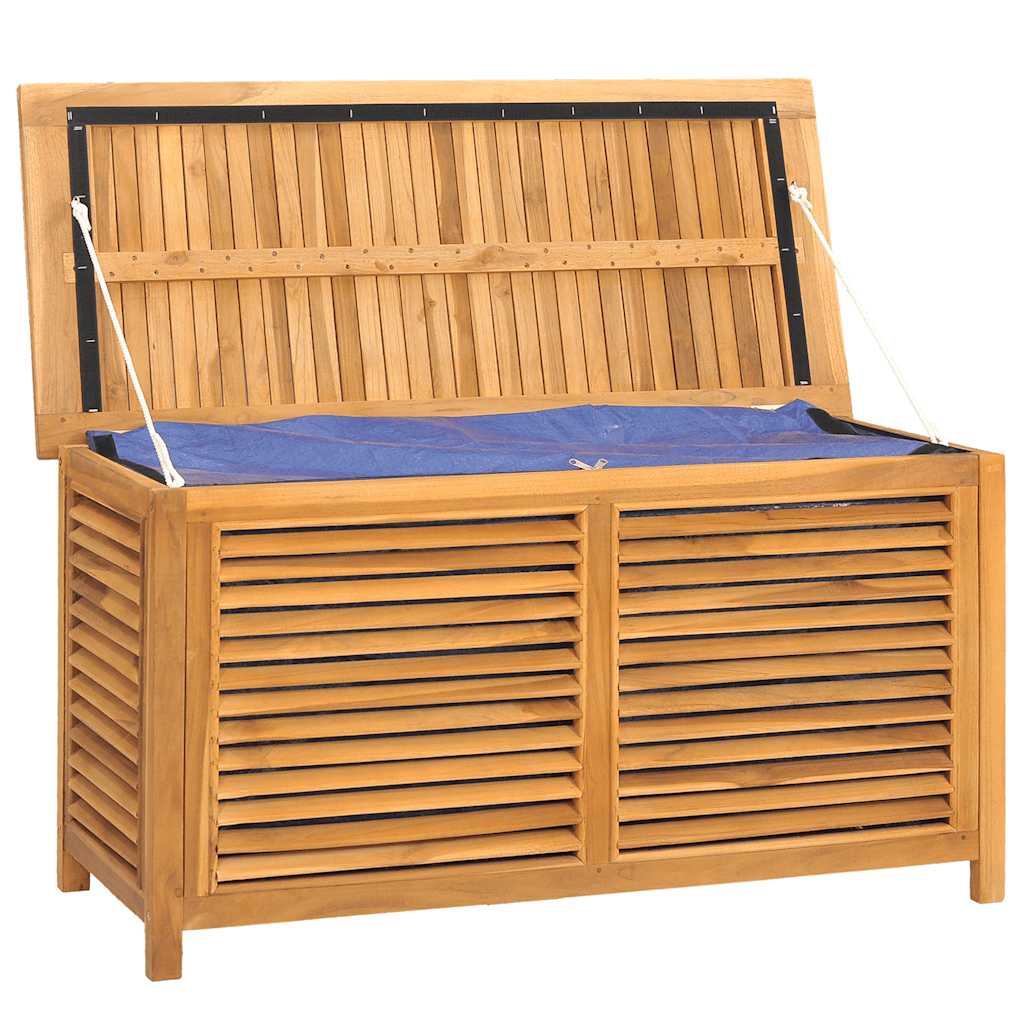 Gartenbox mit Beutel 60x50x58 cm Massivholz Teak