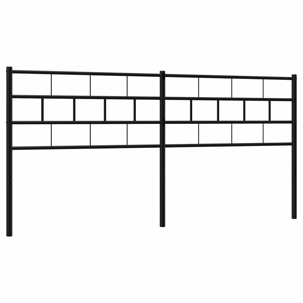 Ersatz-Kopfteil Metall Schwarz 100 cm