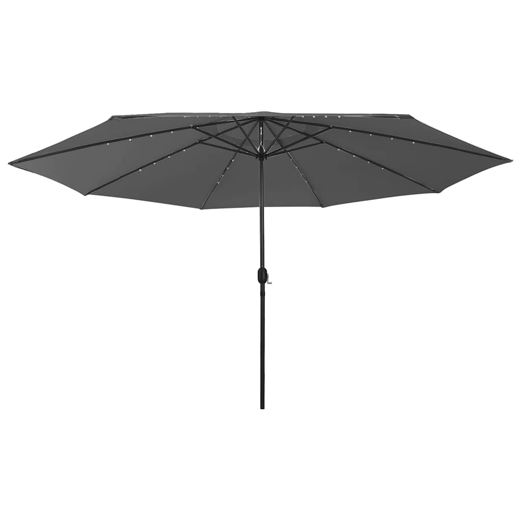 Sonnenschirm mit LED-Beleuchtung 400 cm Sandweiß