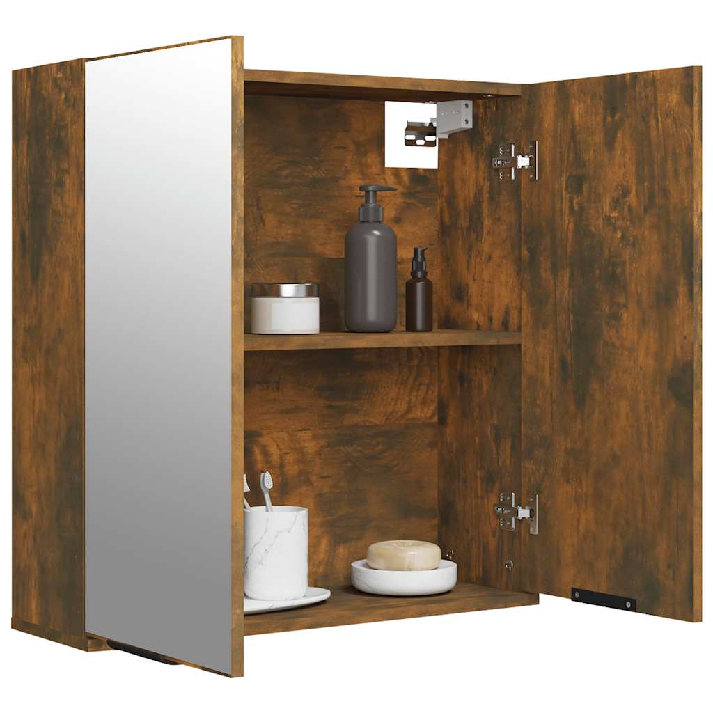 Bad-Spiegelschrank Weiß 64x20x67 cm