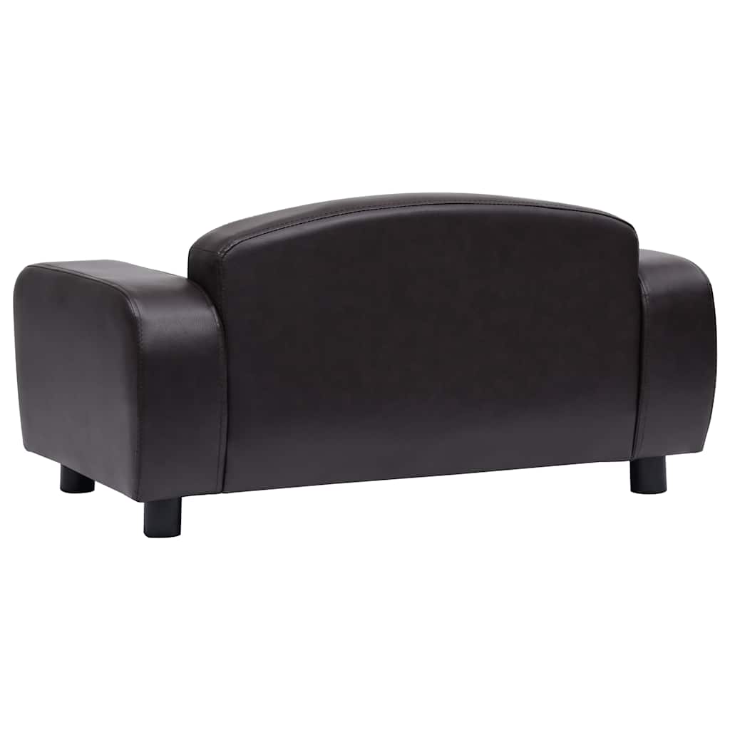 Hundesofa Grau 80x50x40 cm Kunstleder
