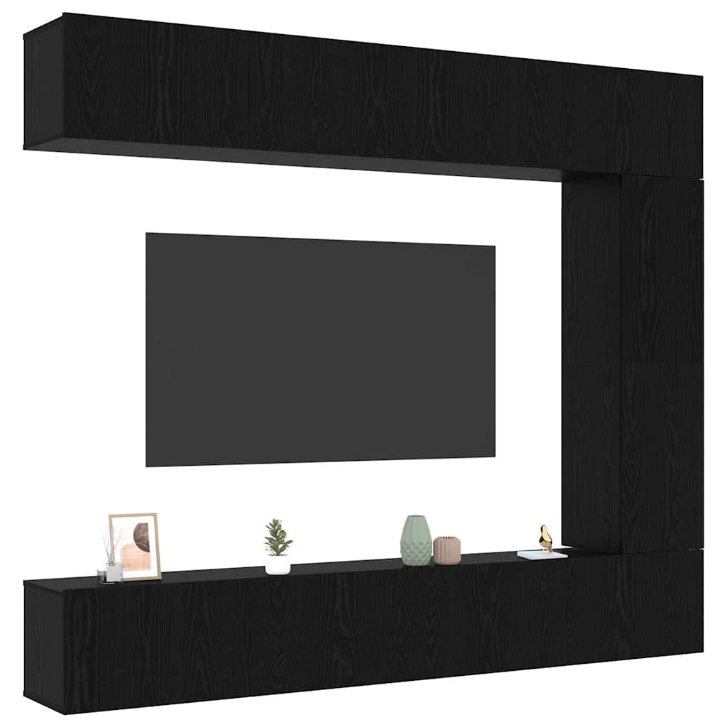 3-tlg. TV-Schrank-Set Weiß Holzwerkstoff