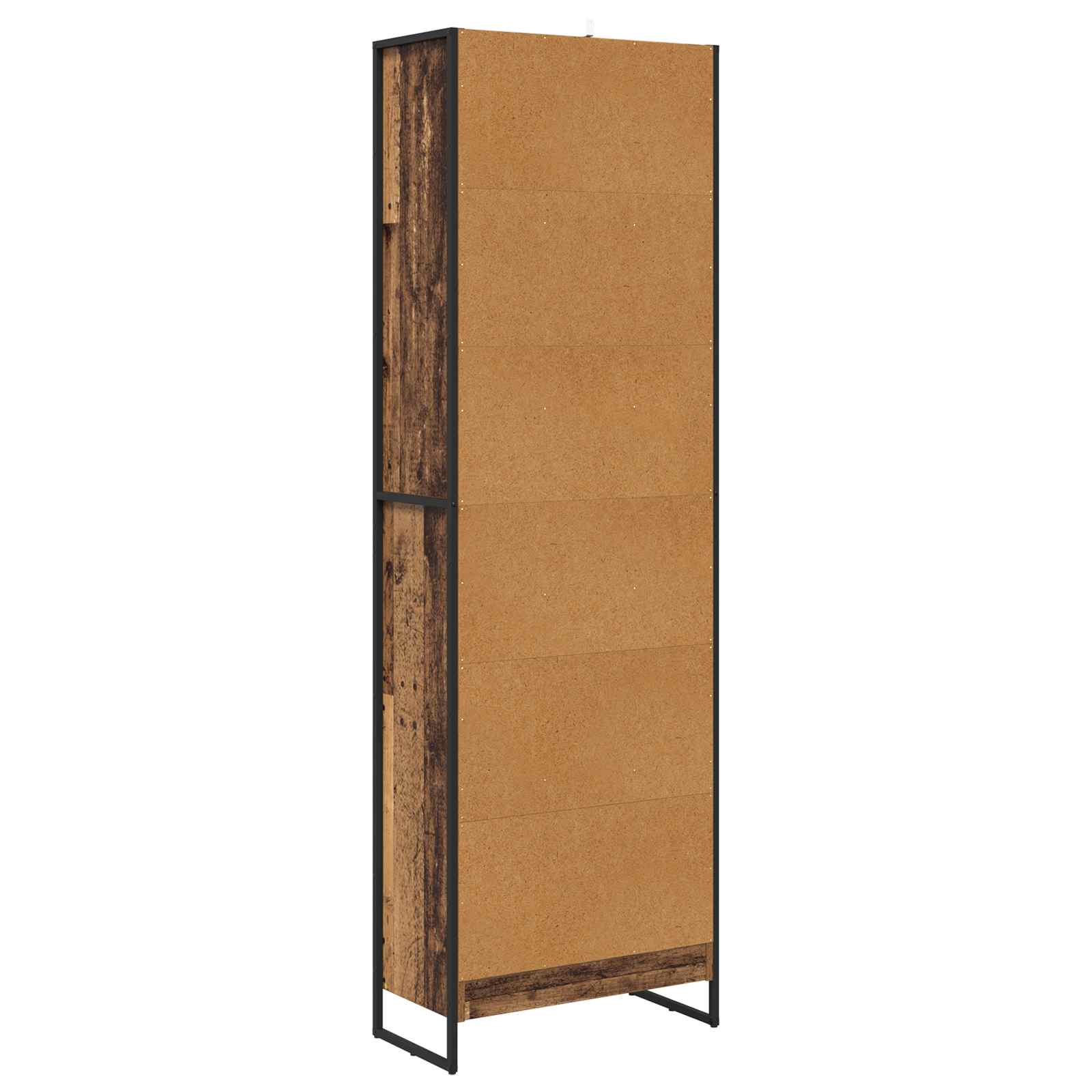 Bücherregal 2 pcs Schwarz Eichen-Optik 60 x 30 x 189,5 cm