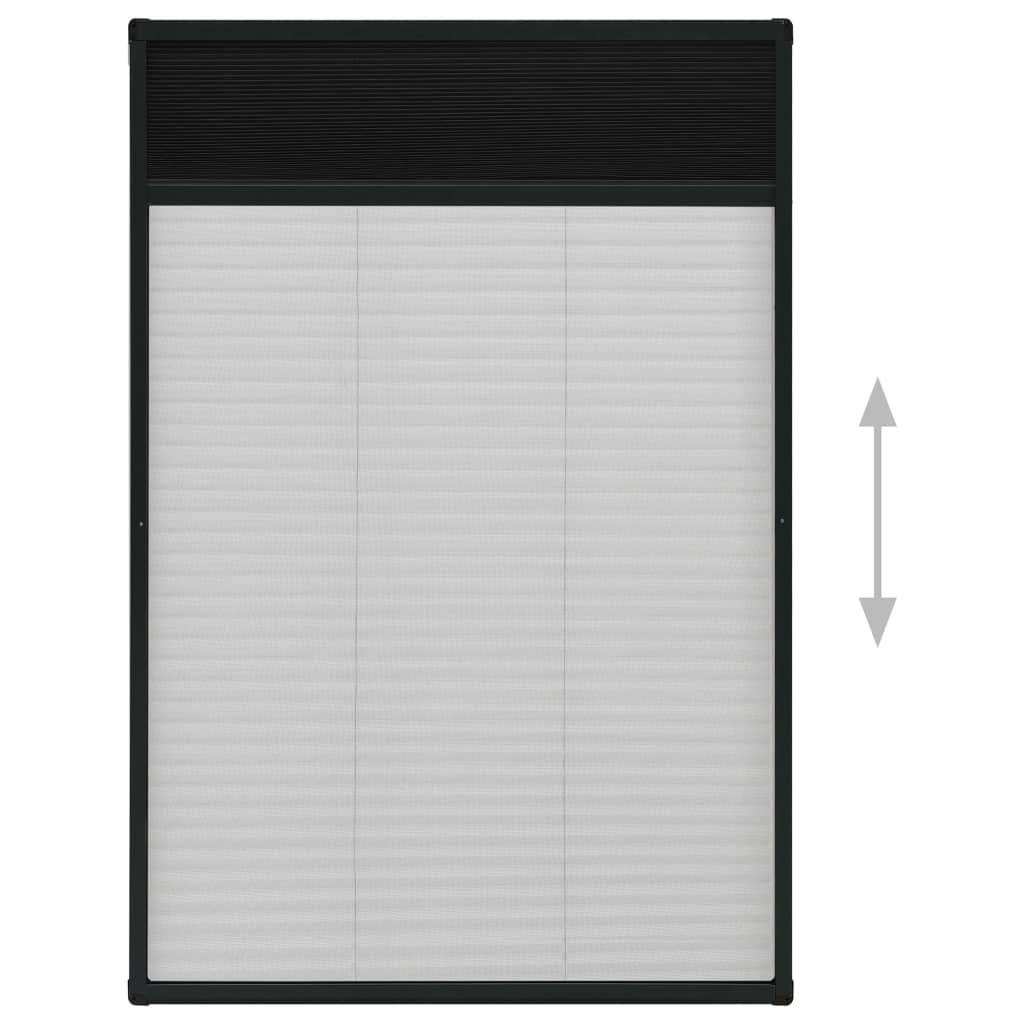 Plisse Insektenschutz-Fenster 80×160 cm