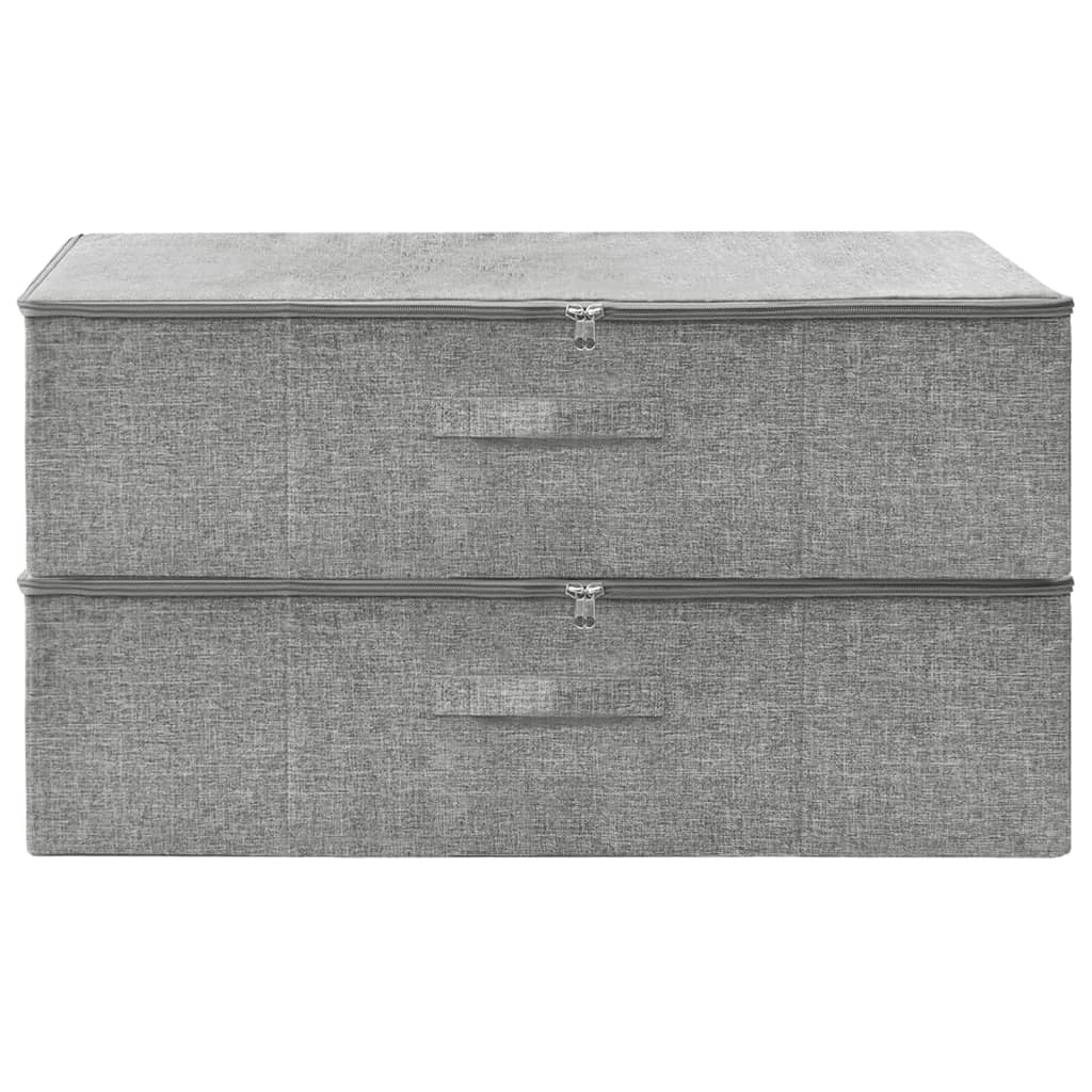 Aufbewahrungsbox Stoff 70x40x18 cm Anthrazit