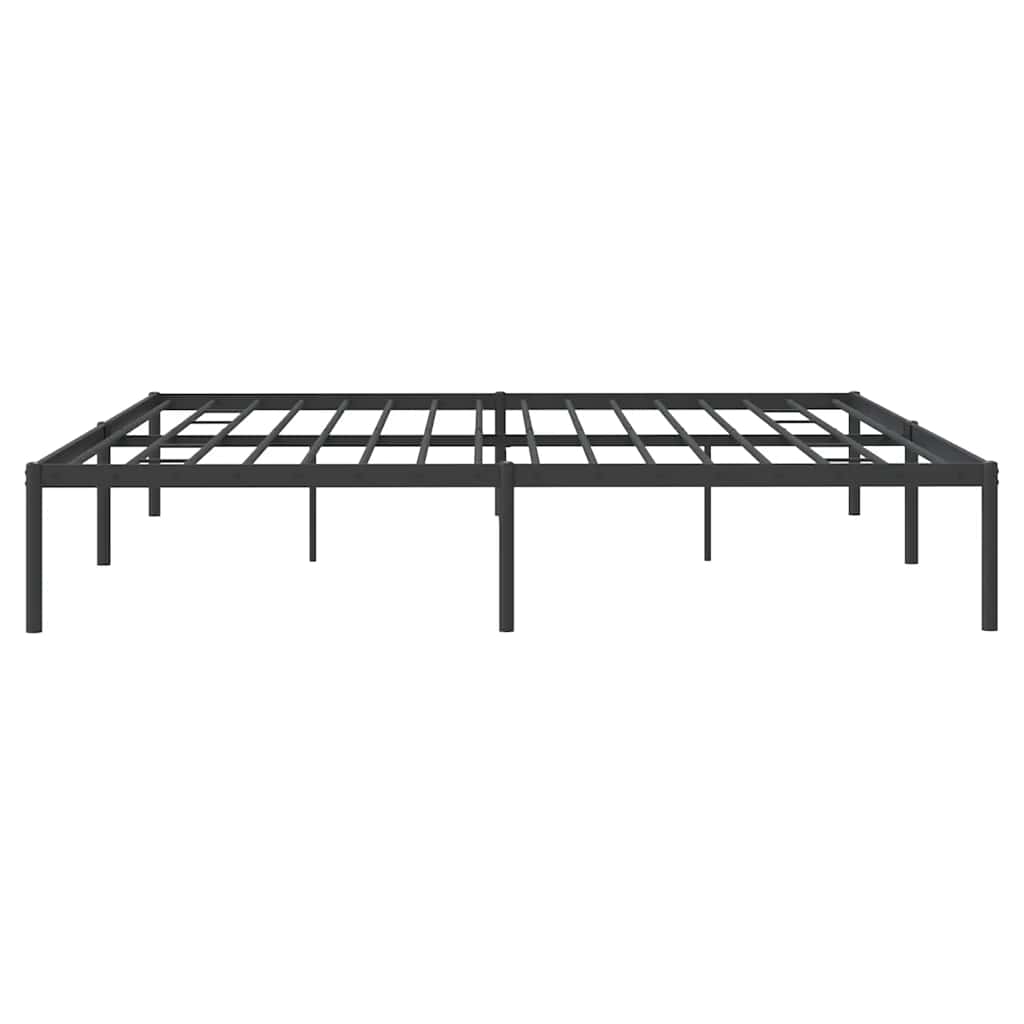 Bettgestell Metall Schwarz 75x190 cm