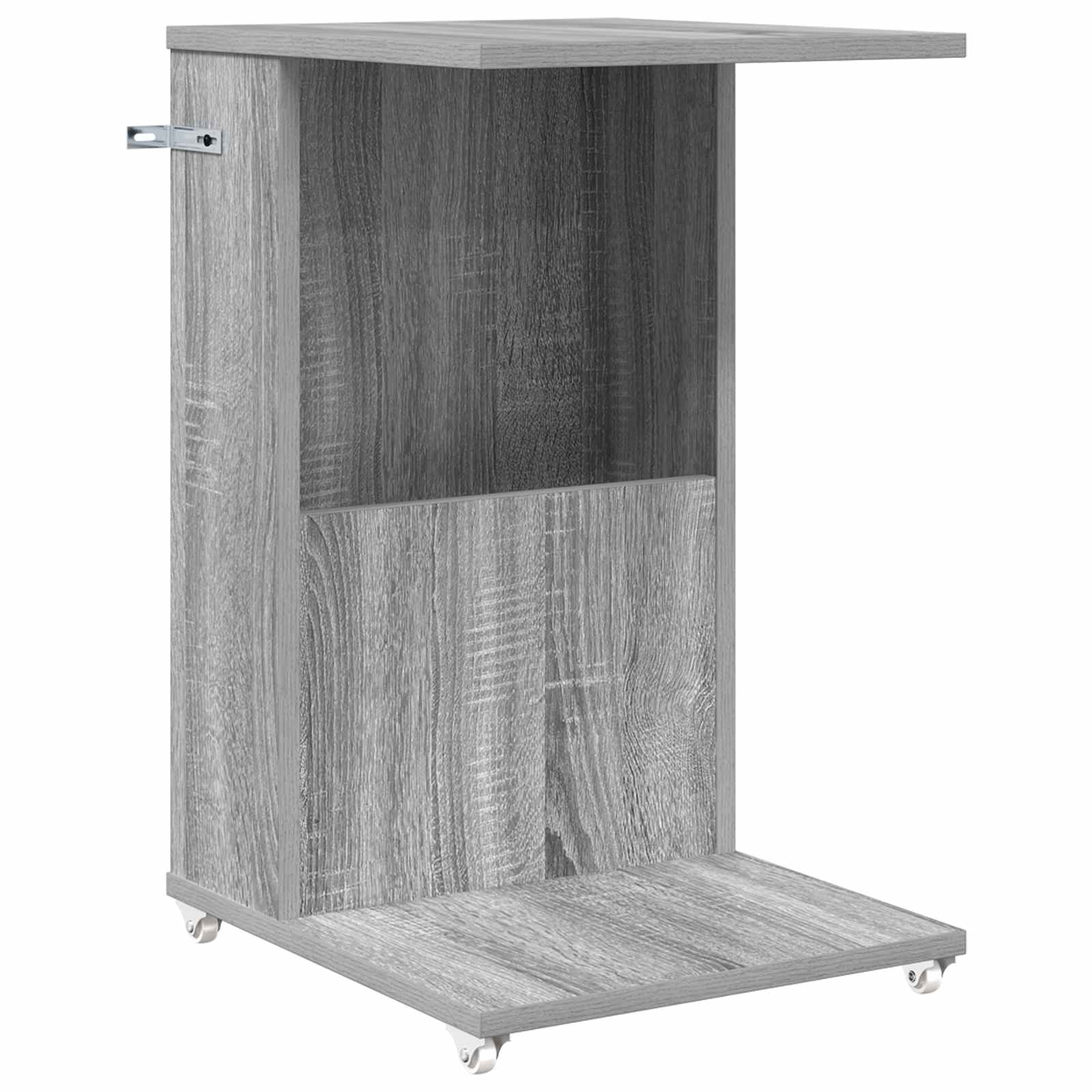 Beistelltisch Mit Rad Weiß 40 x 35 x 60 cm Holzwerkstoff