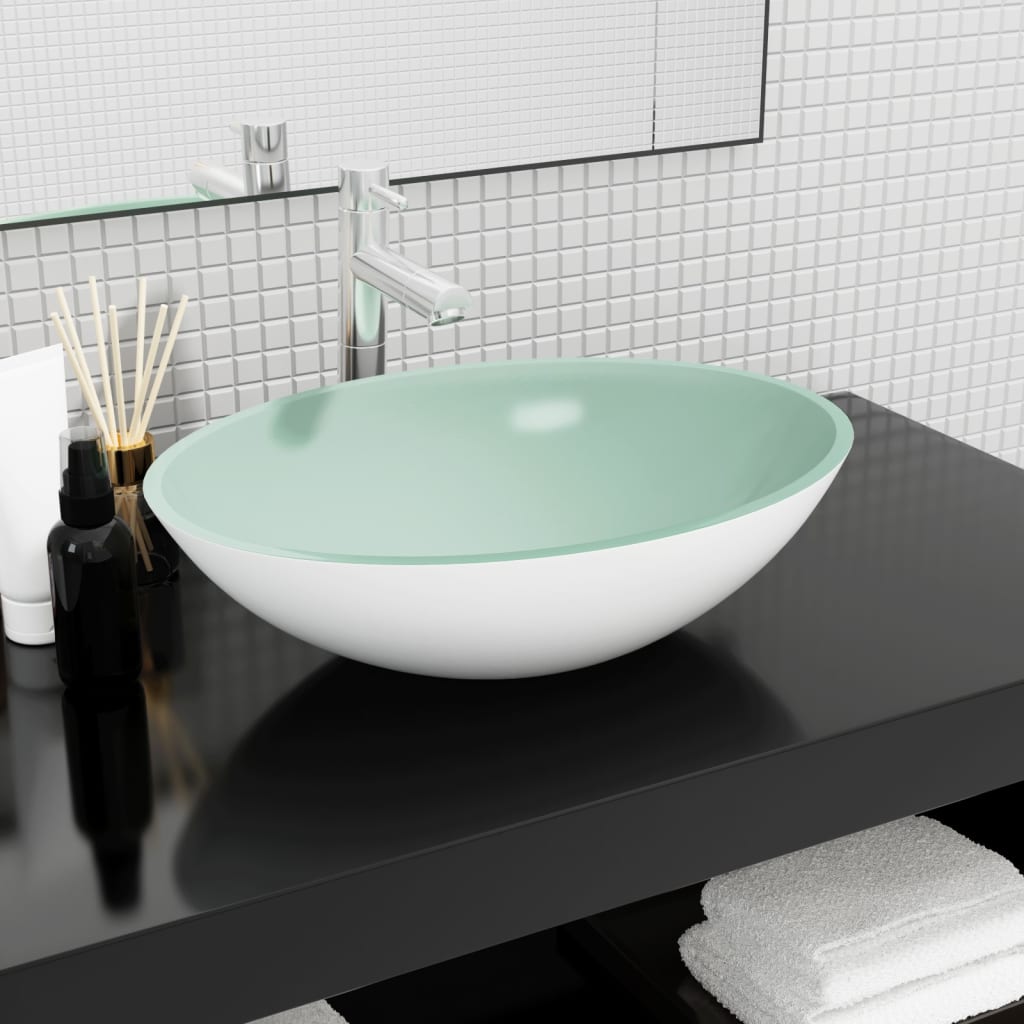 Waschbecken Glas 50x37x14 cm Matt