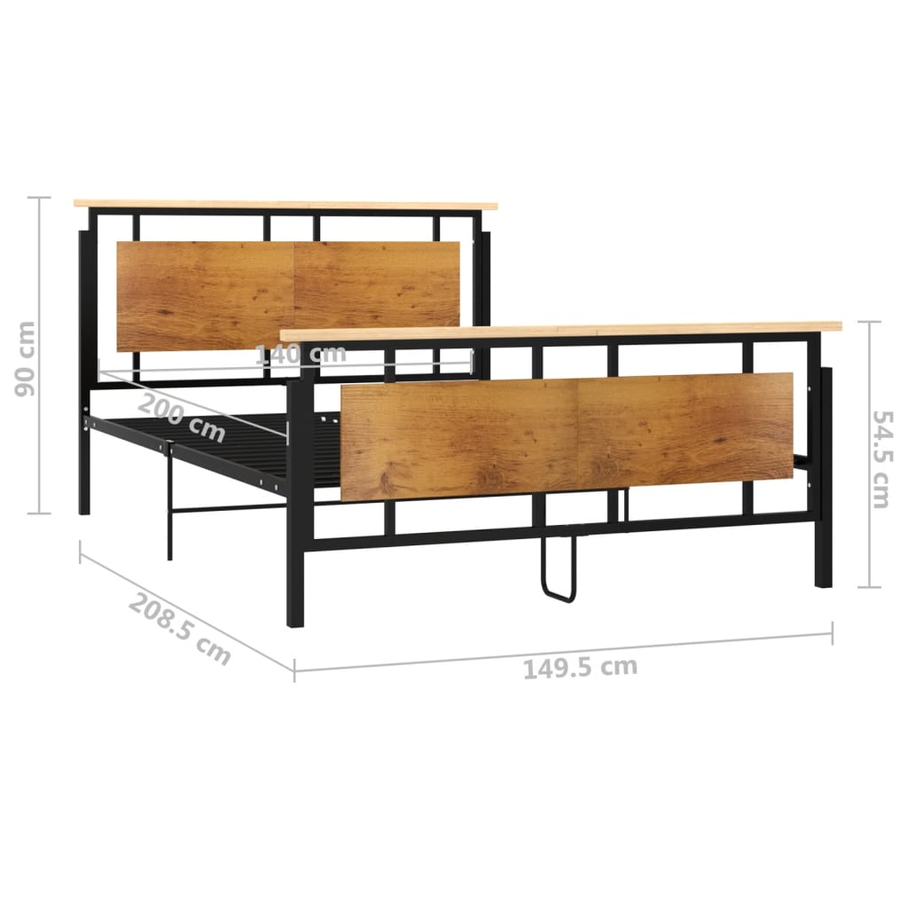 Bettgestell Metall 120x200 cm