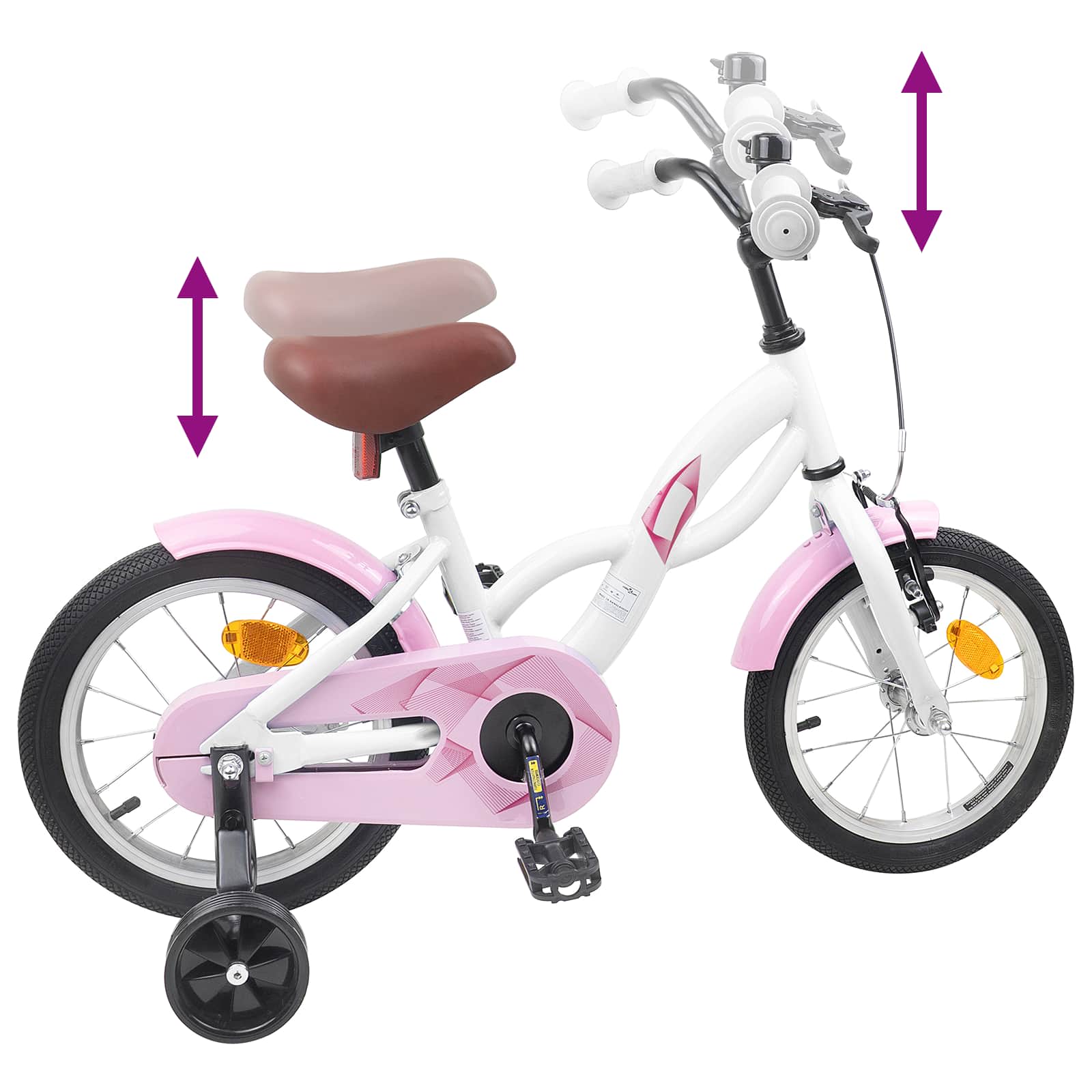 Kinderfahrrad 12 Zoll für 2-4 Jahre alt Himmelblau