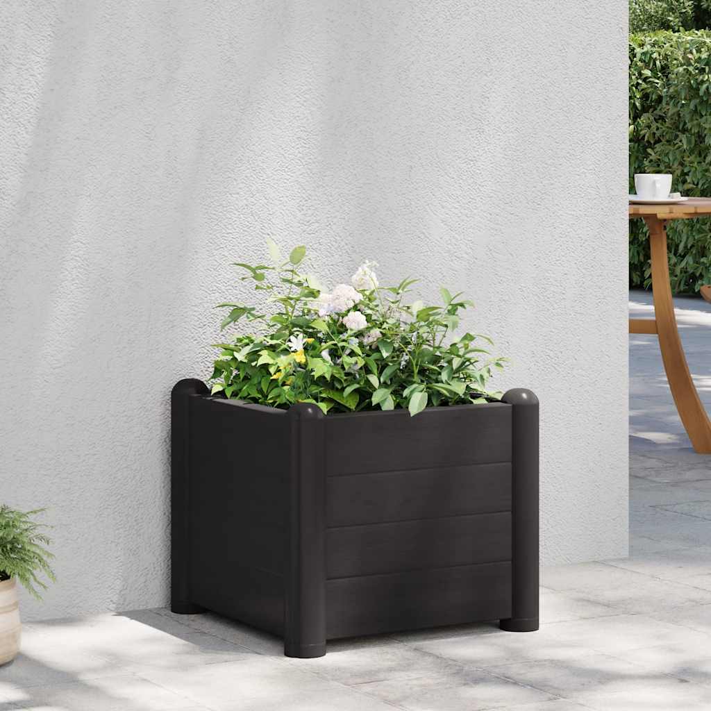 Garten-Hochbeet PP Weiß 43x43x35 cm