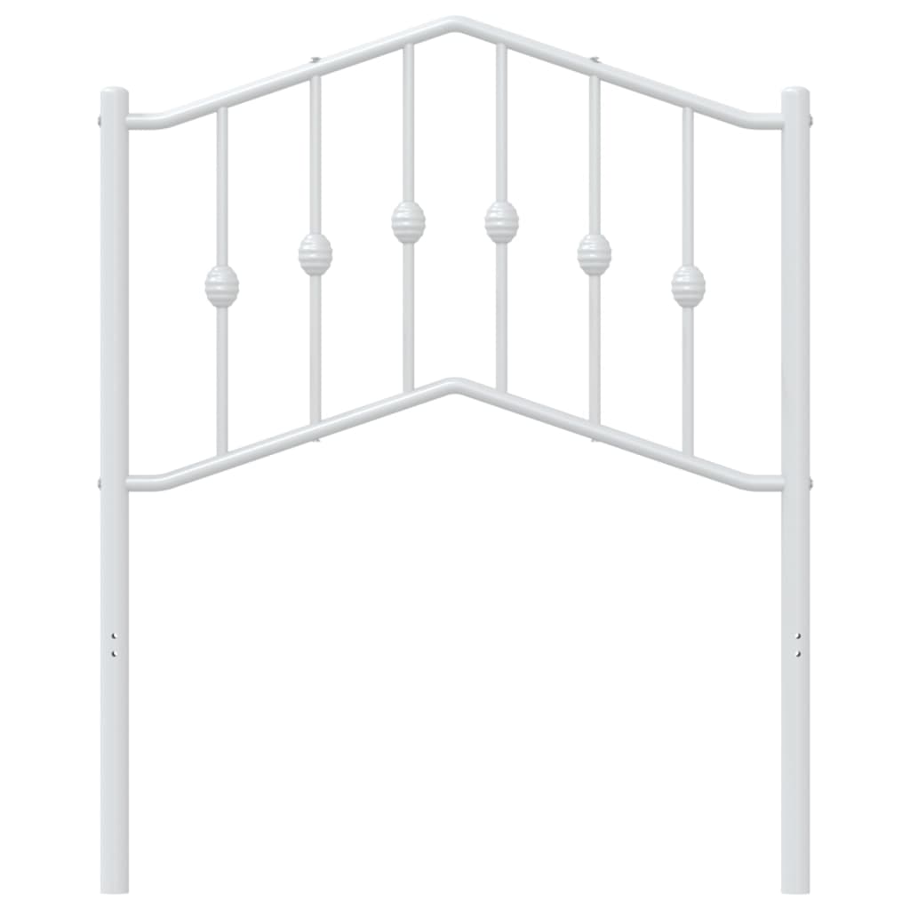 Ersatz-Kopfteil Metall Schwarz 90 cm