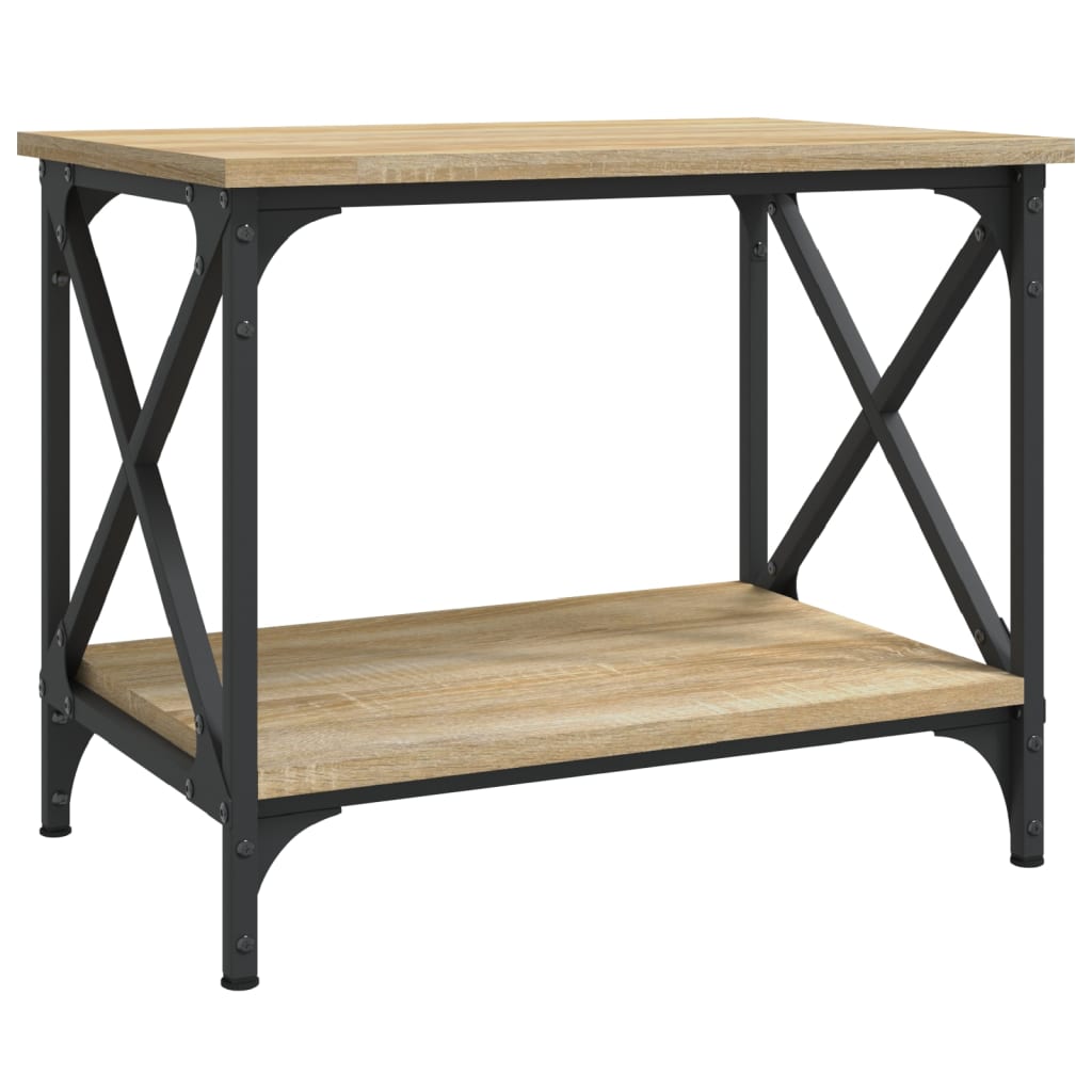 Beistelltisch Schwarz 55x38x45 cm Holzwerkstoff