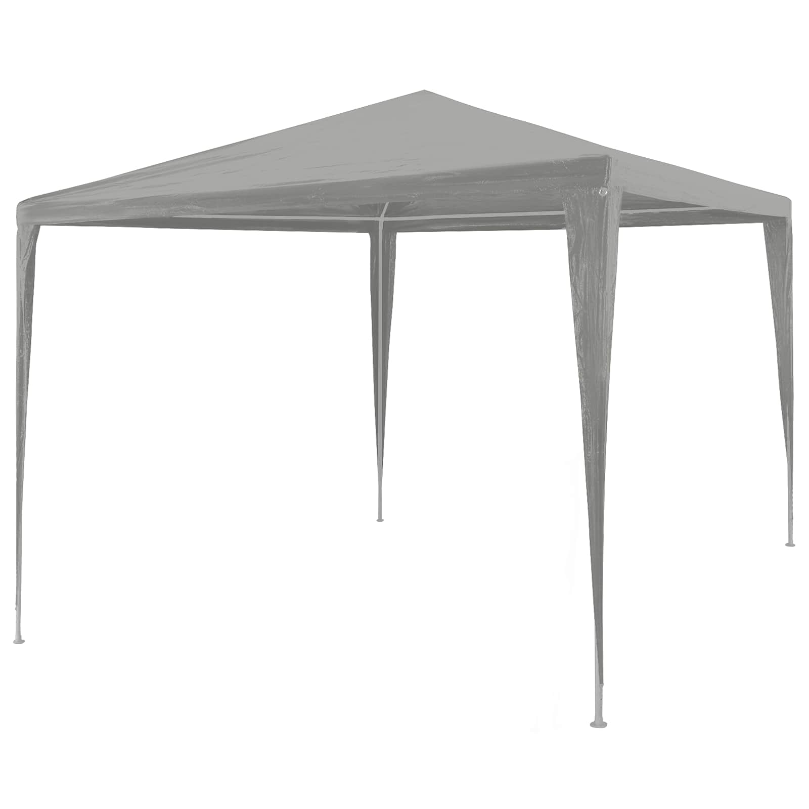 Partyzelt 400 x 300 x 255 cm Rot PE und Stahl