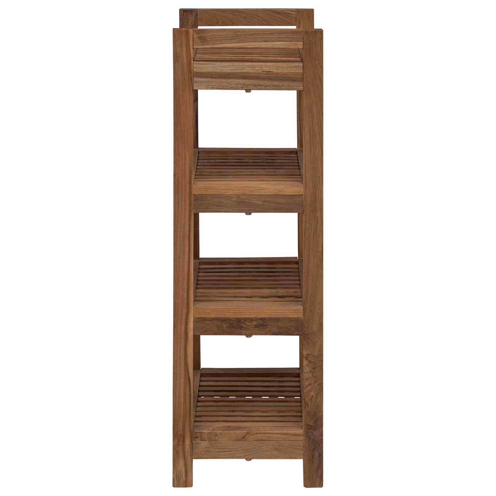 Badregal Natur 45 x 30 x 45 cm Massivholz Teak