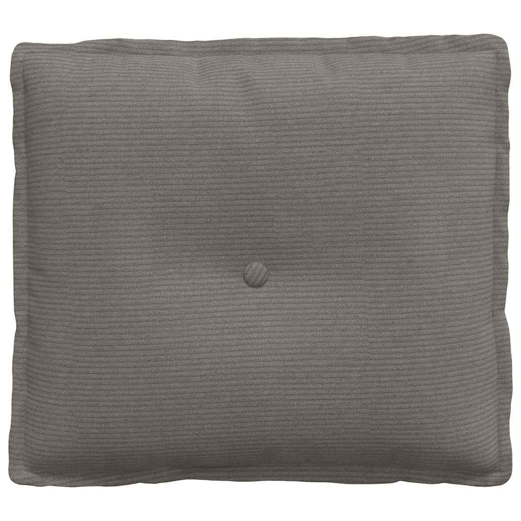 Rückenkissen Hellgrau 50 x 45 cm Cordstoff