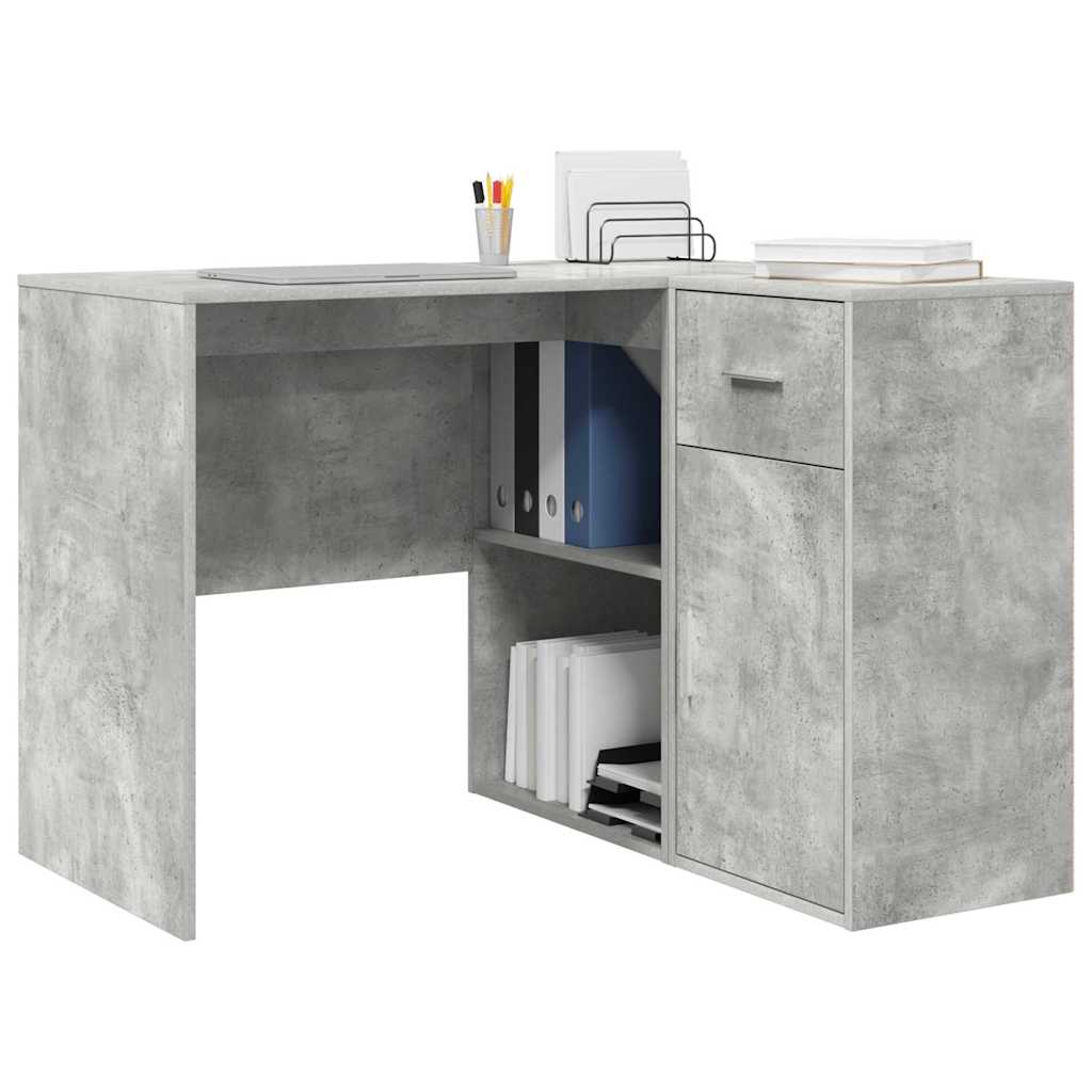 Eck-Schreibtisch Schwarz Eichen-Optik 102 x 88 x 75 cm