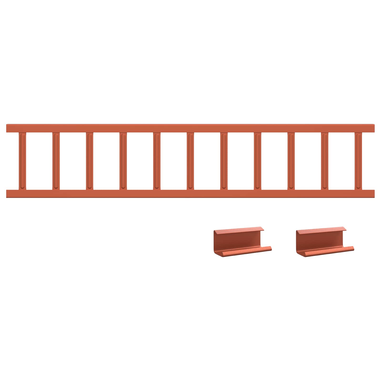Dachschneeschild Anthrazit 100 x 2,5 x 20 cm Stahl