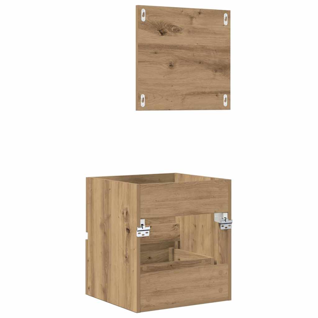 Badschrank mit Spiegel Weiß Holzwerkstoff