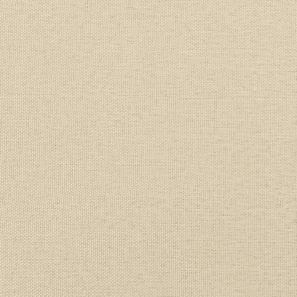 2-Sitzer-Sofa mit Zierkissen Braun 120 cm Stoff