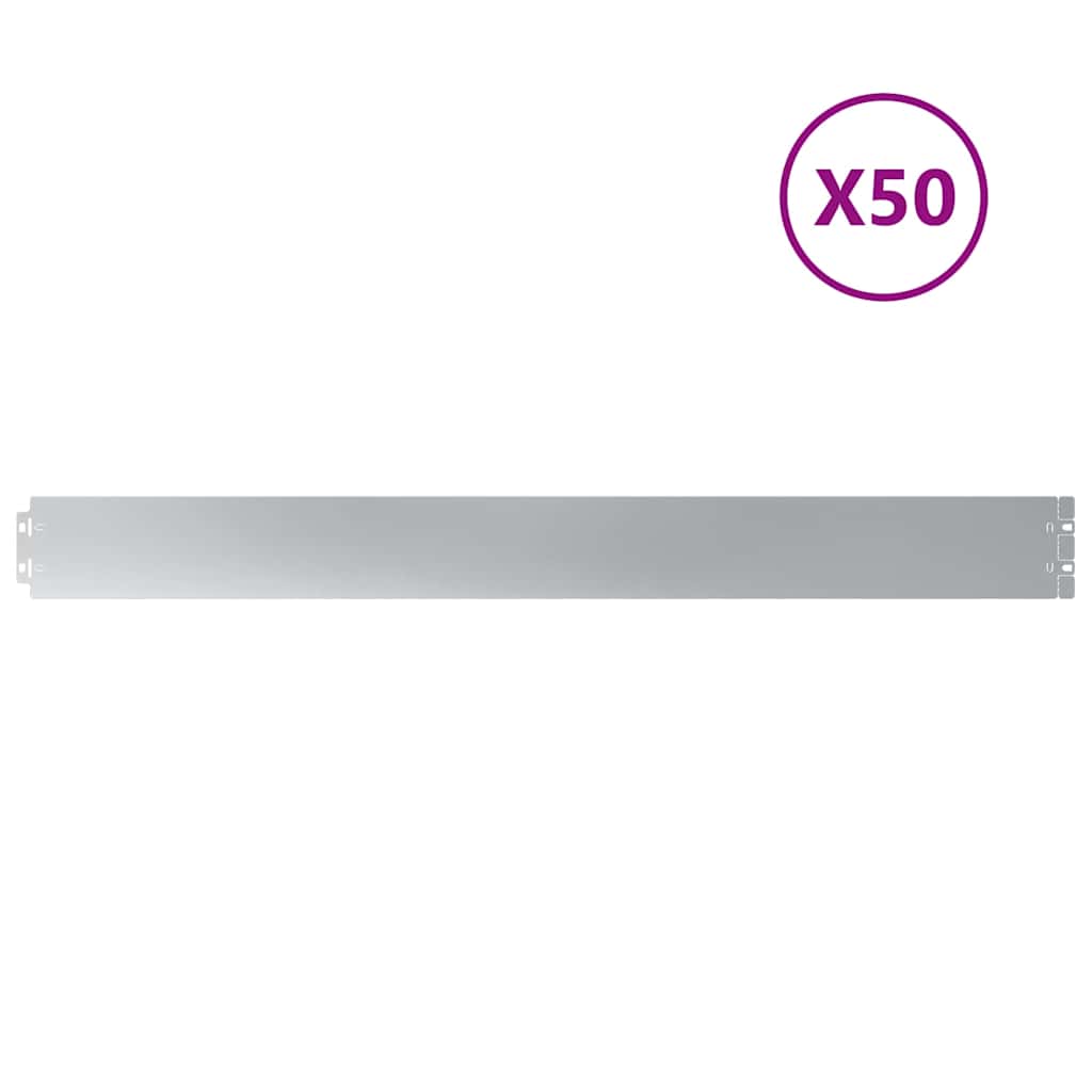 Raseneinfassung 10 pcs 10 x 103 cm Wetterfeststahl Rostig