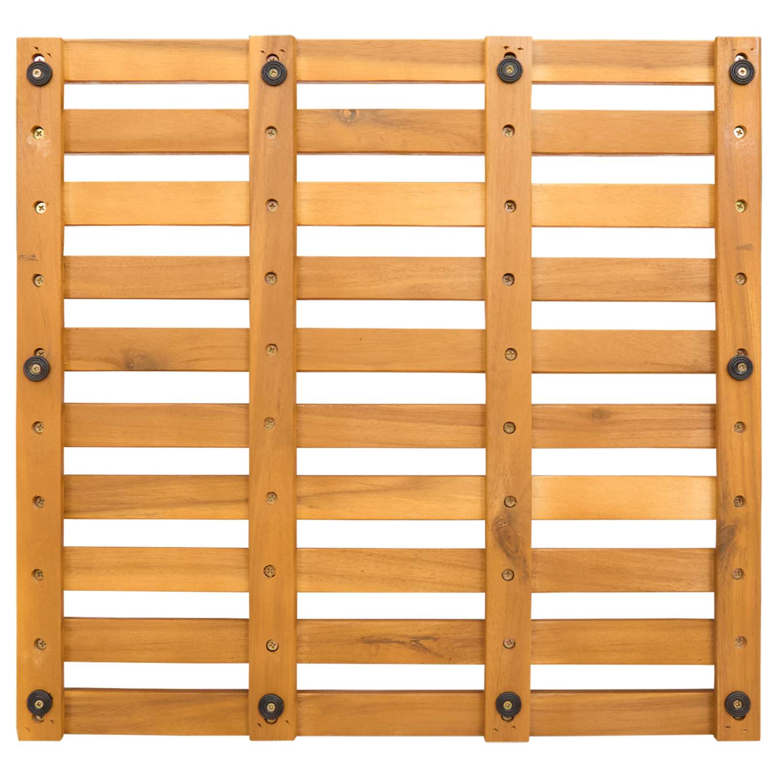 Badematte Uni Braun 56 x 37 x 2,5 cm Massives Akazienholz