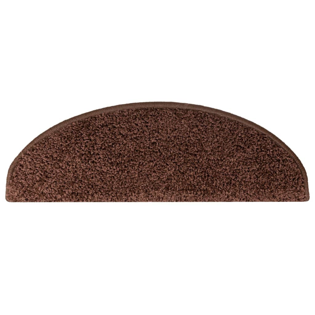 Stufenmatten 15 Stk. 56x17x3 cm Grau Halbrund