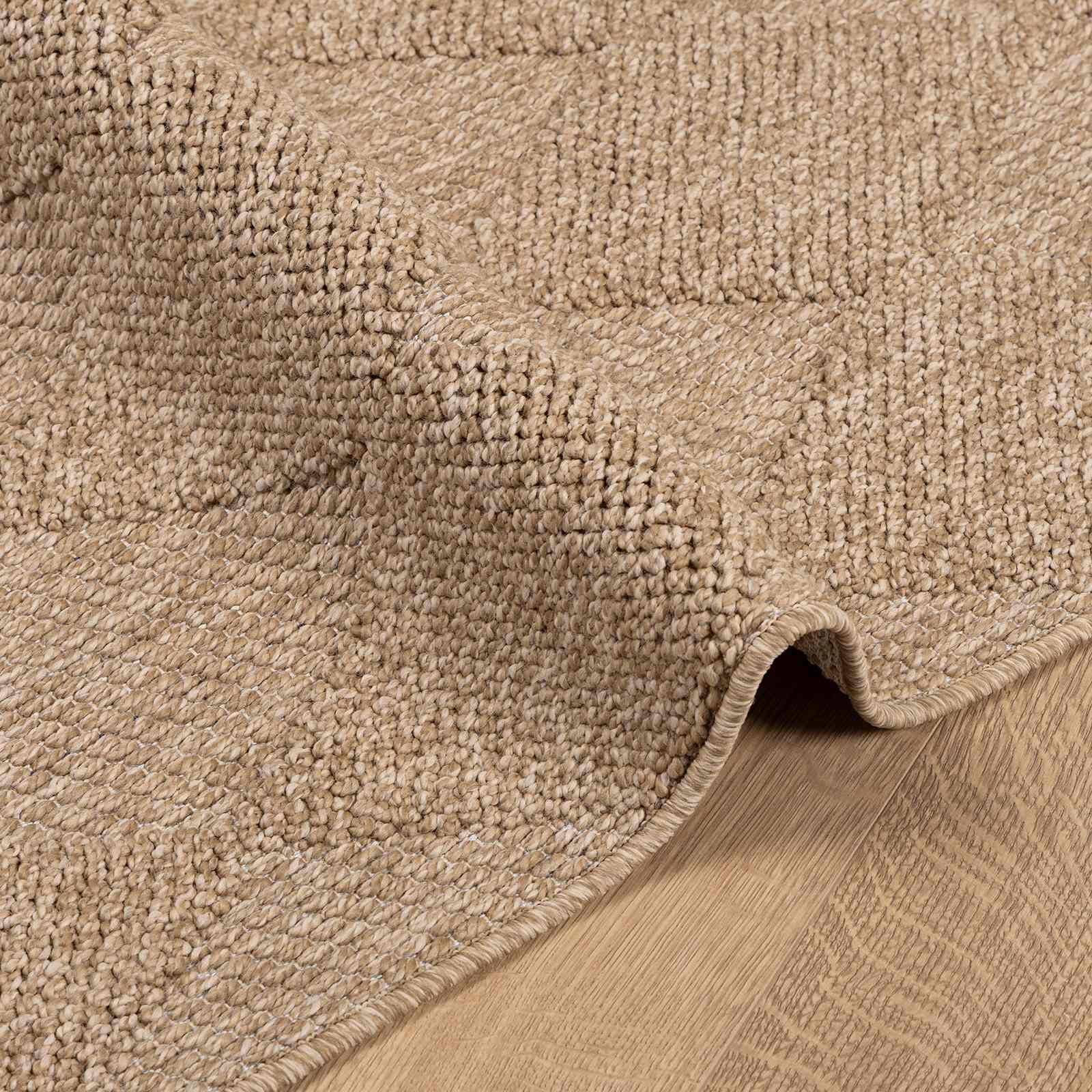 Bereichsteppiche Rechtwinklig AGIRA Natur 150 x 80 cm Polyester