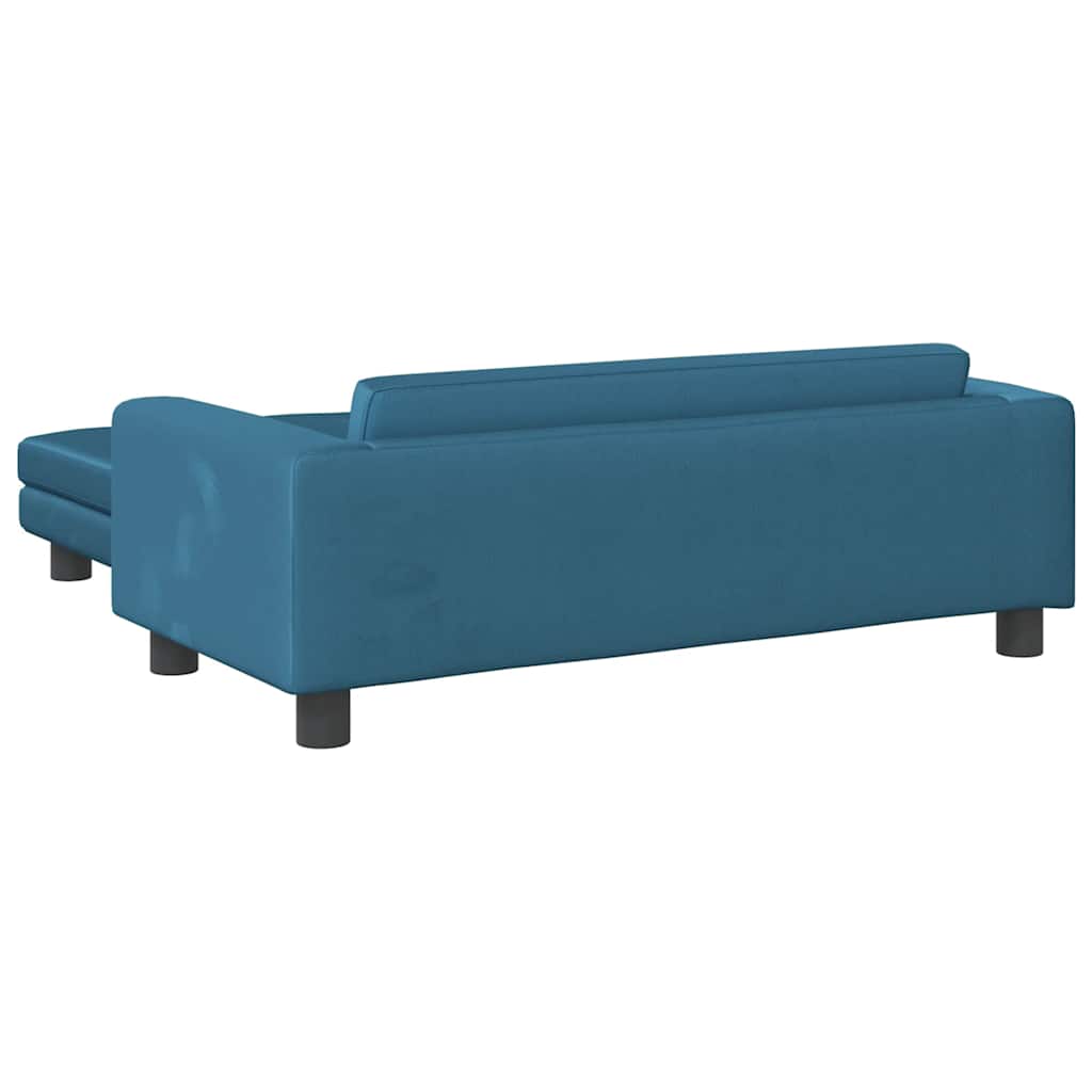 Hundebett mit Verlängerung Creme 100x50x30 cm Samt