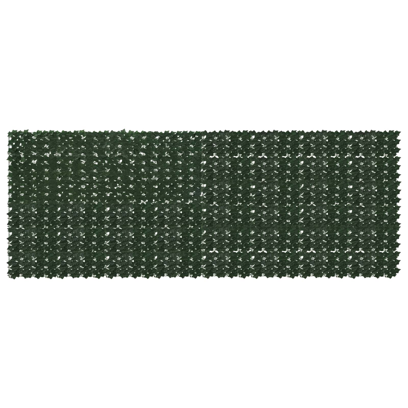 Balkon-Sichtschutz mit Dunkelgrünen Blättern 300x75 cm