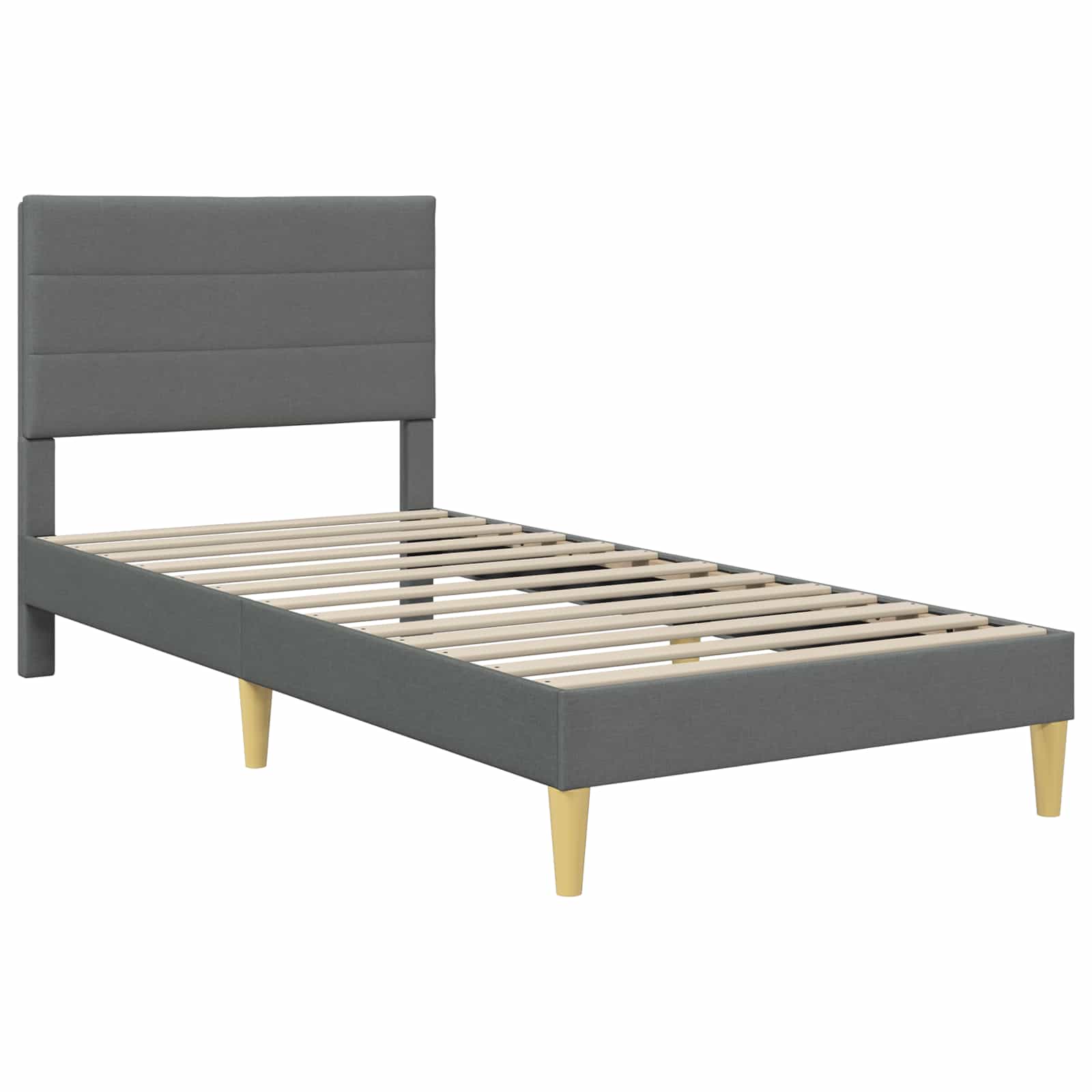 Bettrahmen Hellgrau 80 x 200 cm Polyester