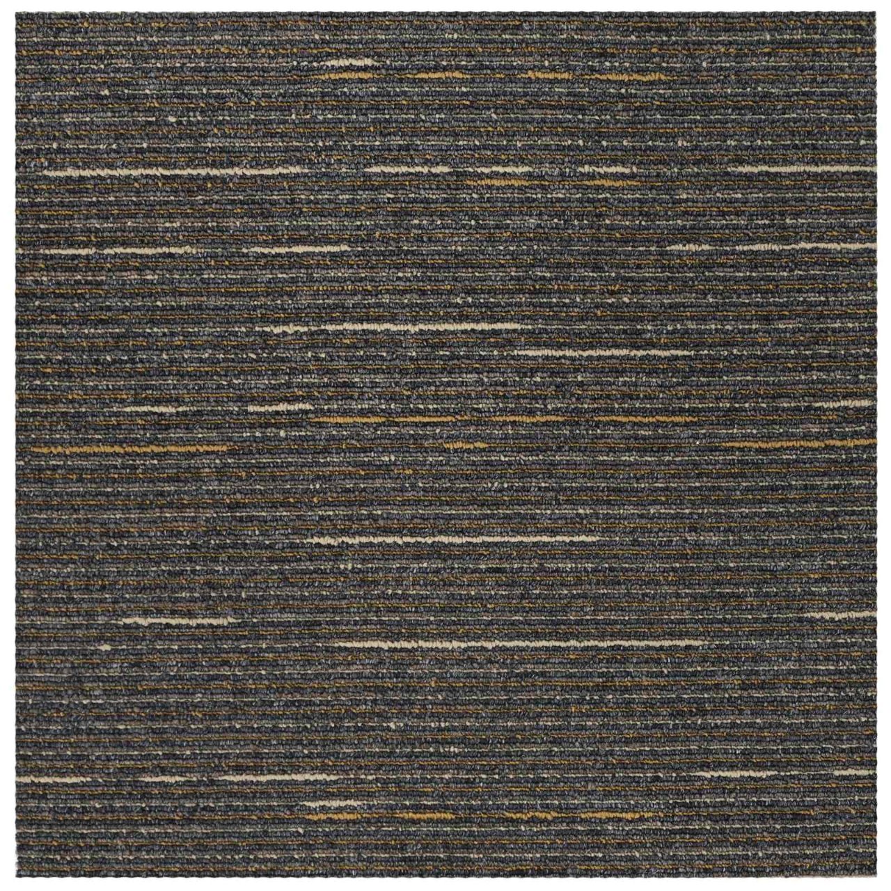 Teppichfliese Hellgrau mit Streifen 50 x 50 cm 4 pcs