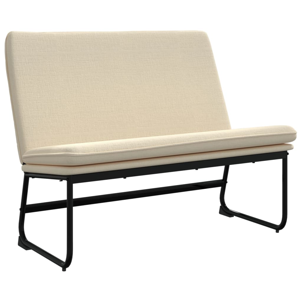 Sitzbank Hellgrau 100x75x76 cm Stoff