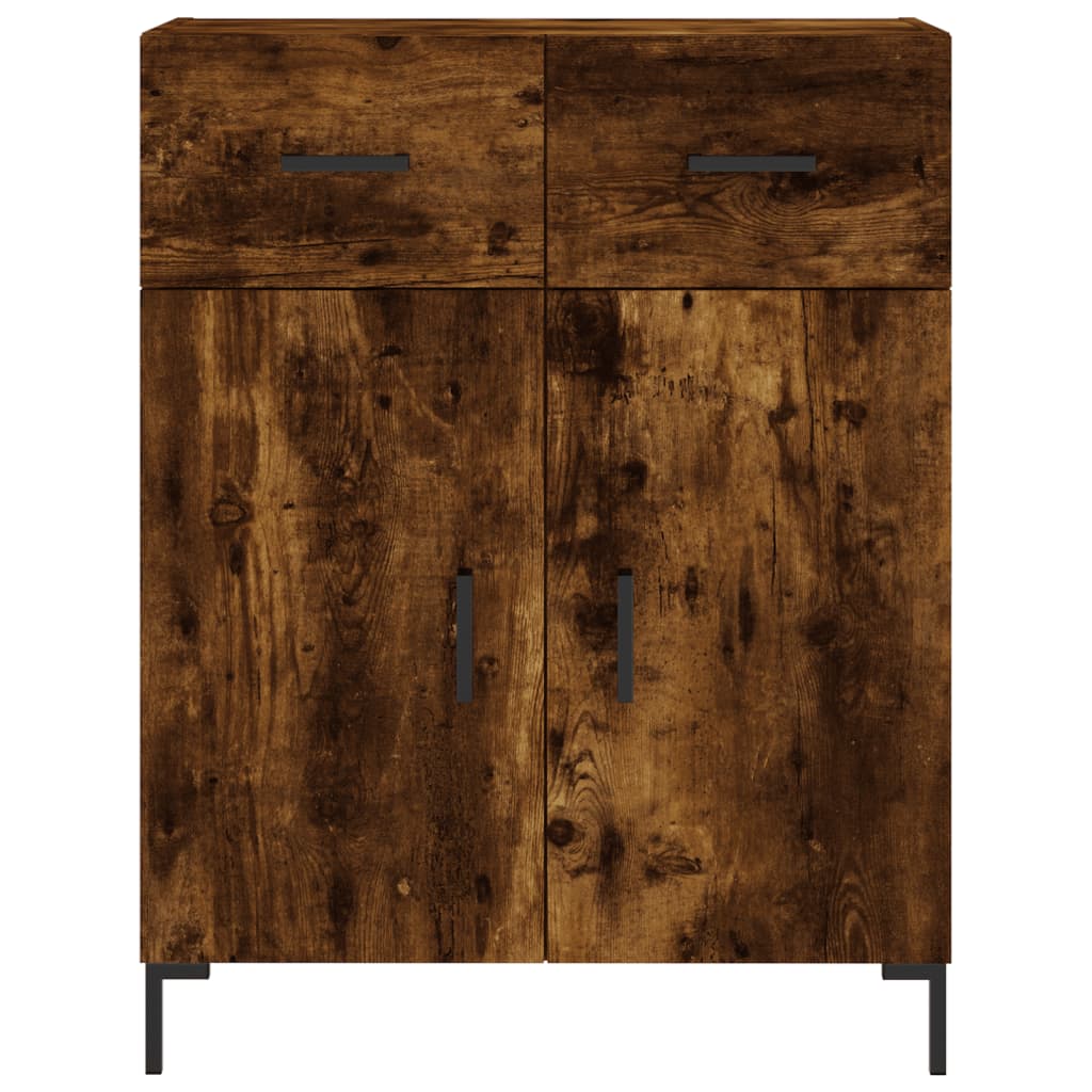 Highboard Betongrau 69,5x34x180 cm Holzwerkstoff