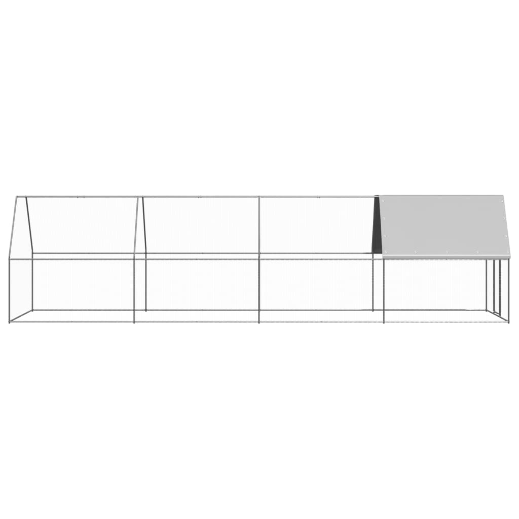 Outdoor-Hühnerkäfig 2x2x2 m Verzinkter Stahl