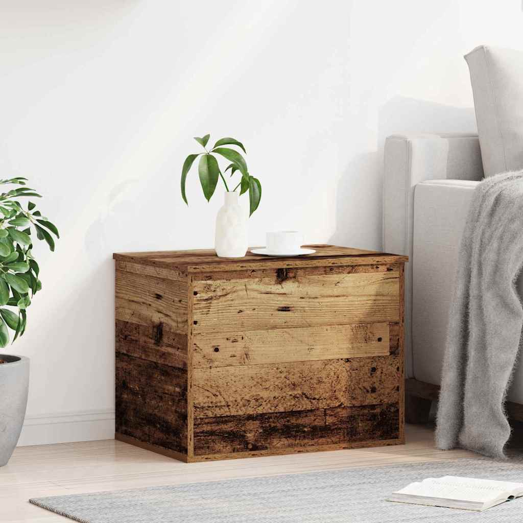 Aufbewahrungstruhe Weiß 84x42x46 cm Holzwerkstoff