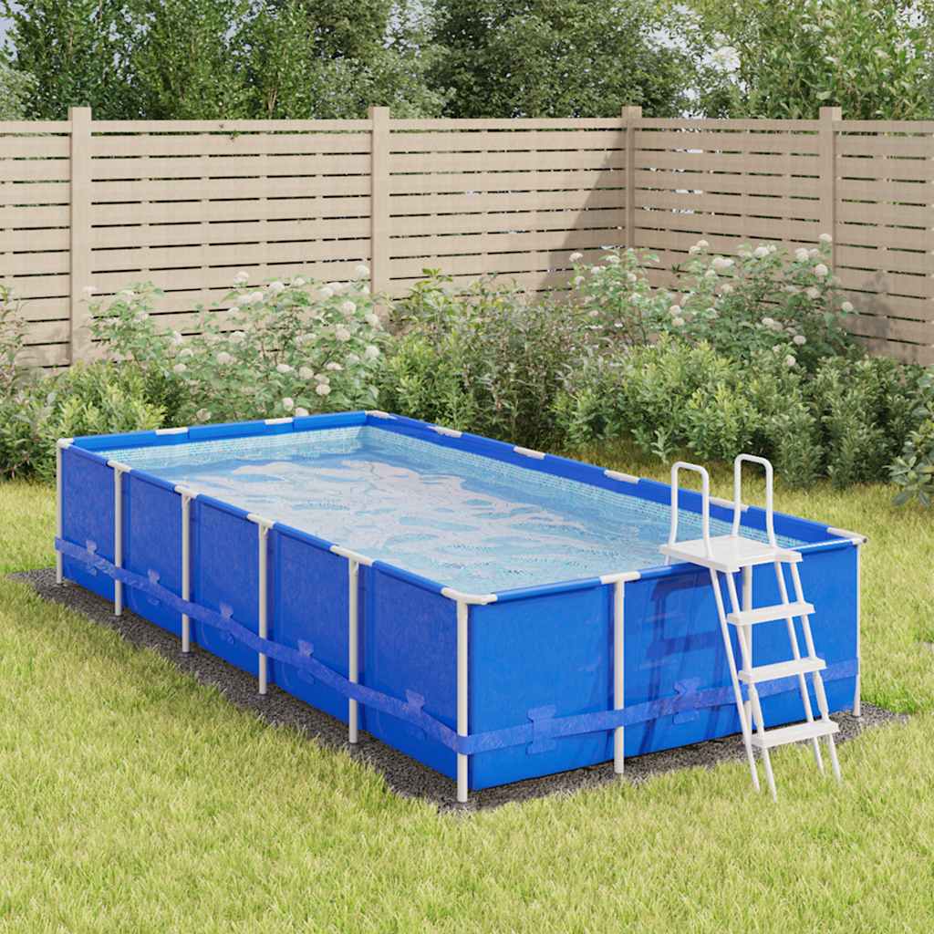 Bodenfolie für Pools Schwarz 300 x 220 x 0,1 cm Vliesstoff