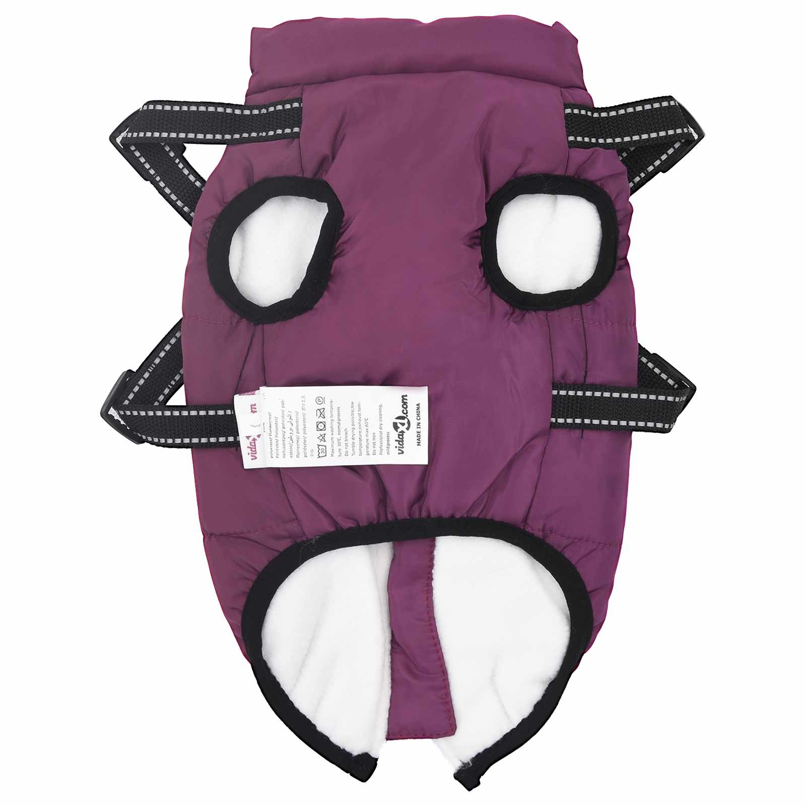 Hundemantel Rot L24 Fleece und Polyester