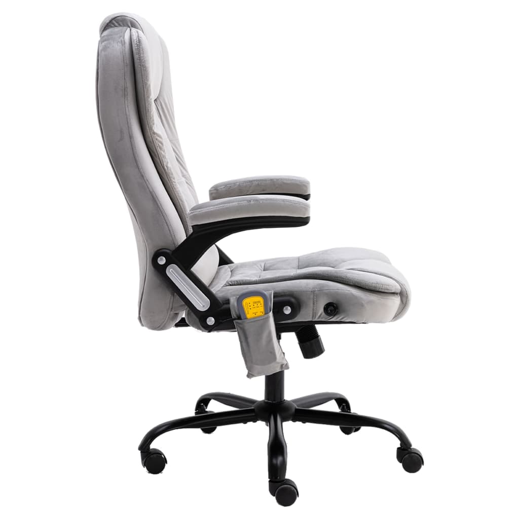 Bürostuhl Dunkelgrau Samt