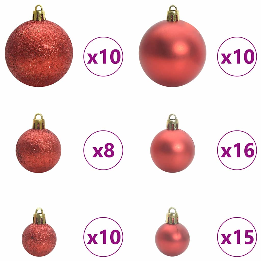 Künstlicher Weihnachtsbaum mit 150 LEDs mit Ständer Weiß 120 cm