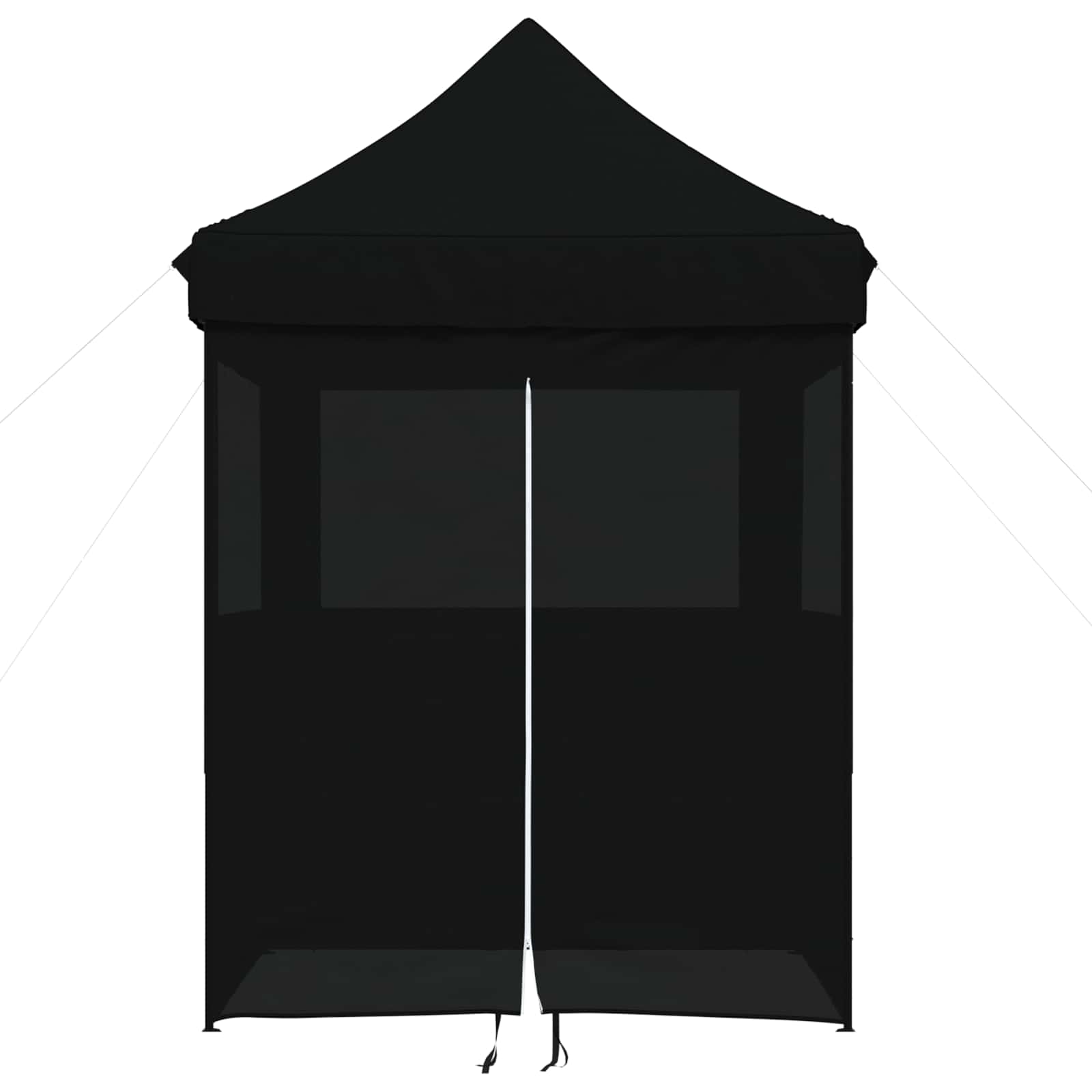 Partyzelt Faltbar Pop-Up Schwarz 200x200x306 cm