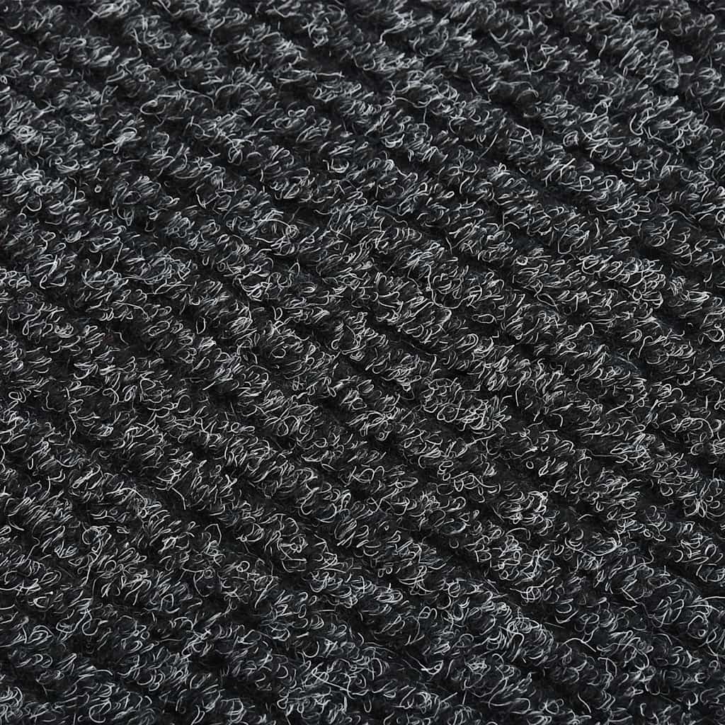 Teppichläufer Grau 80 x 150 cm Stoff