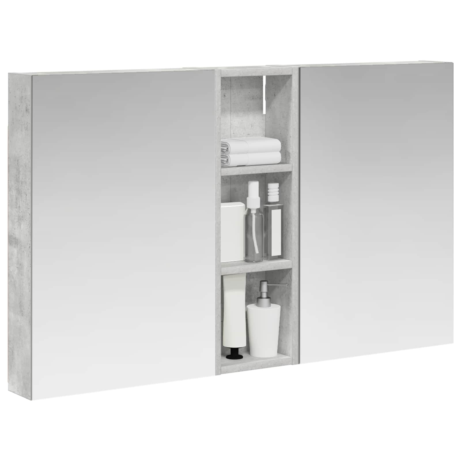 Badezimmerschrank-Set 3 pcs 80 x 10,5 x 50 cm Holzwerkstoff