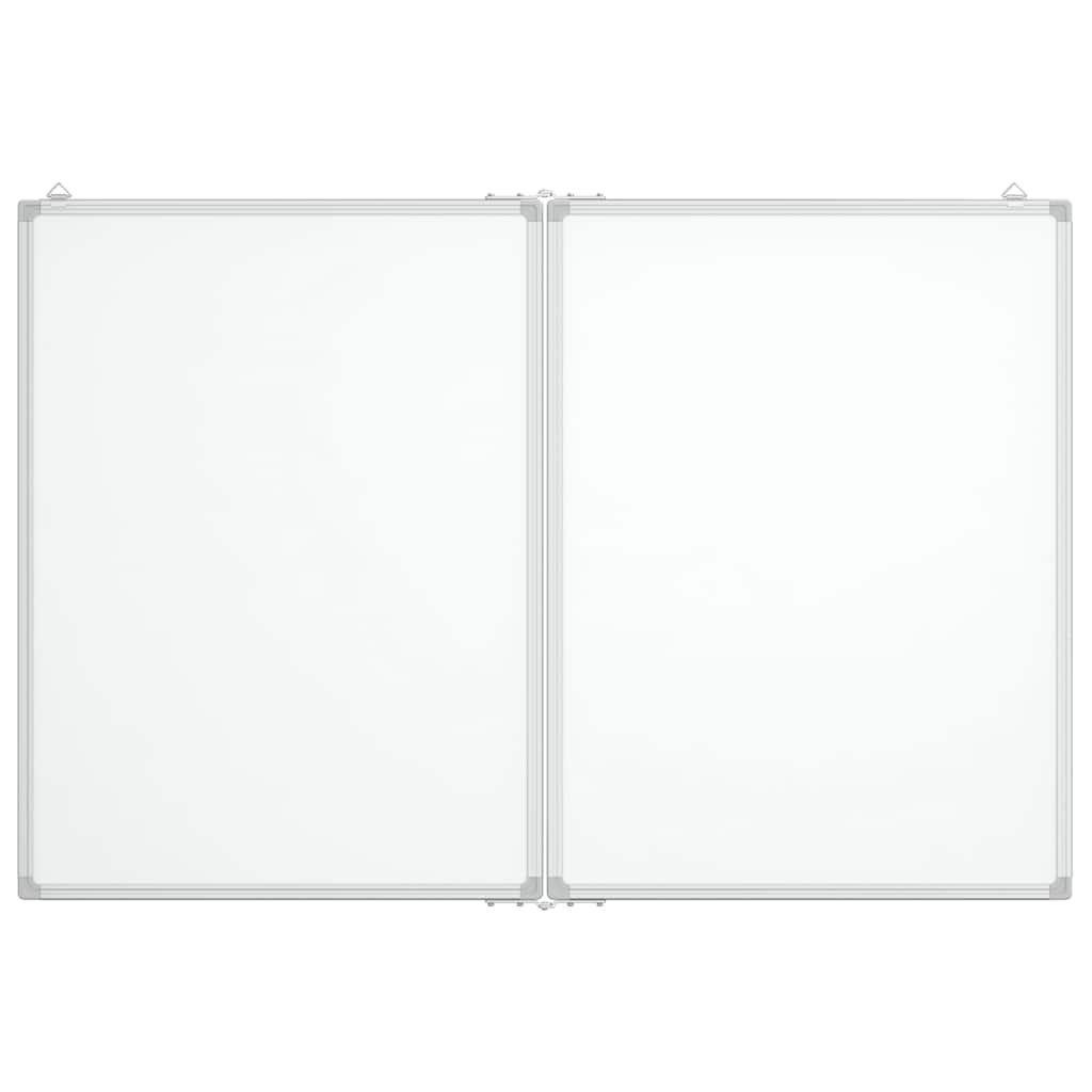 Magnetisches Whiteboard Klappbar 80x80x1,7 cm Aluminium